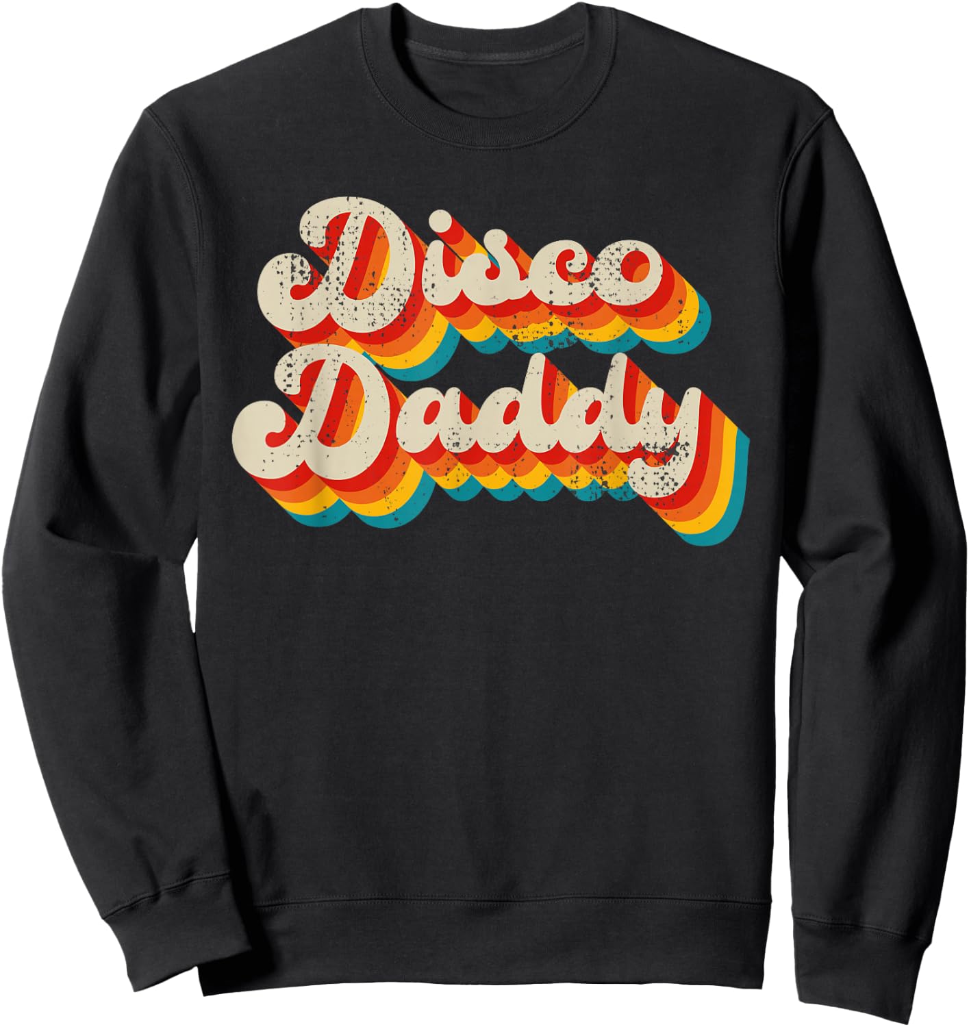 Disco Costume 70s Clothes Daddy Sweatshirt - Sweatshirt | Black