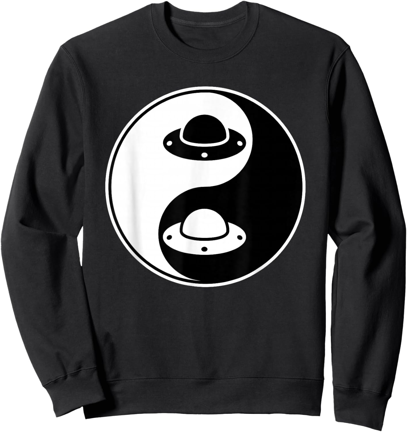 Yin Yang - Alien Ufo Paranormal - Buddhist Zhen Spiritual Sweatshirt - Sweatshirt | Black