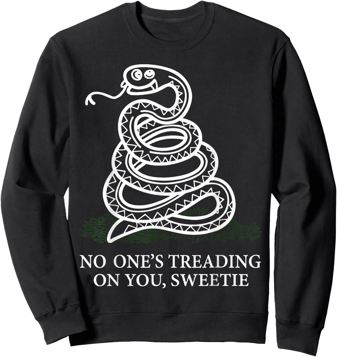 No One's Treading On You, Sweetie Snake Sweatshirt - Sweatshirt | Black