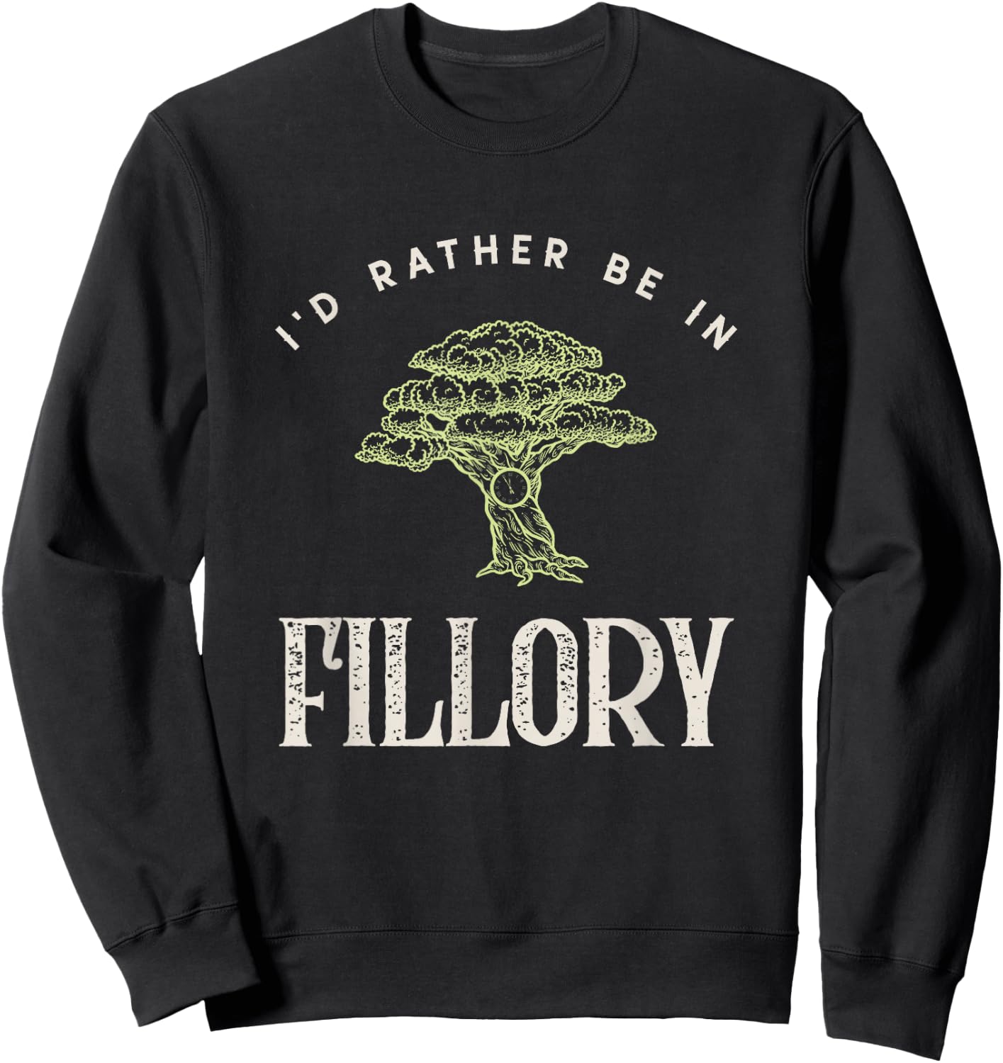 Magical Cat Women's I'd Rather Be In Fillory The Magicians Modern Graphic Print Black Short Sleeve Sweatshirt - Sweatshirt | Black