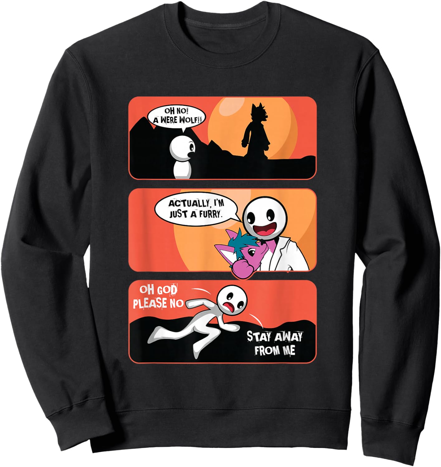 Eigentlich ein Furry Tiere, Haustiere, Tiere -Adults Furry and Nature Love Design Black Small Sweatshirt - Sweatshirt | Black