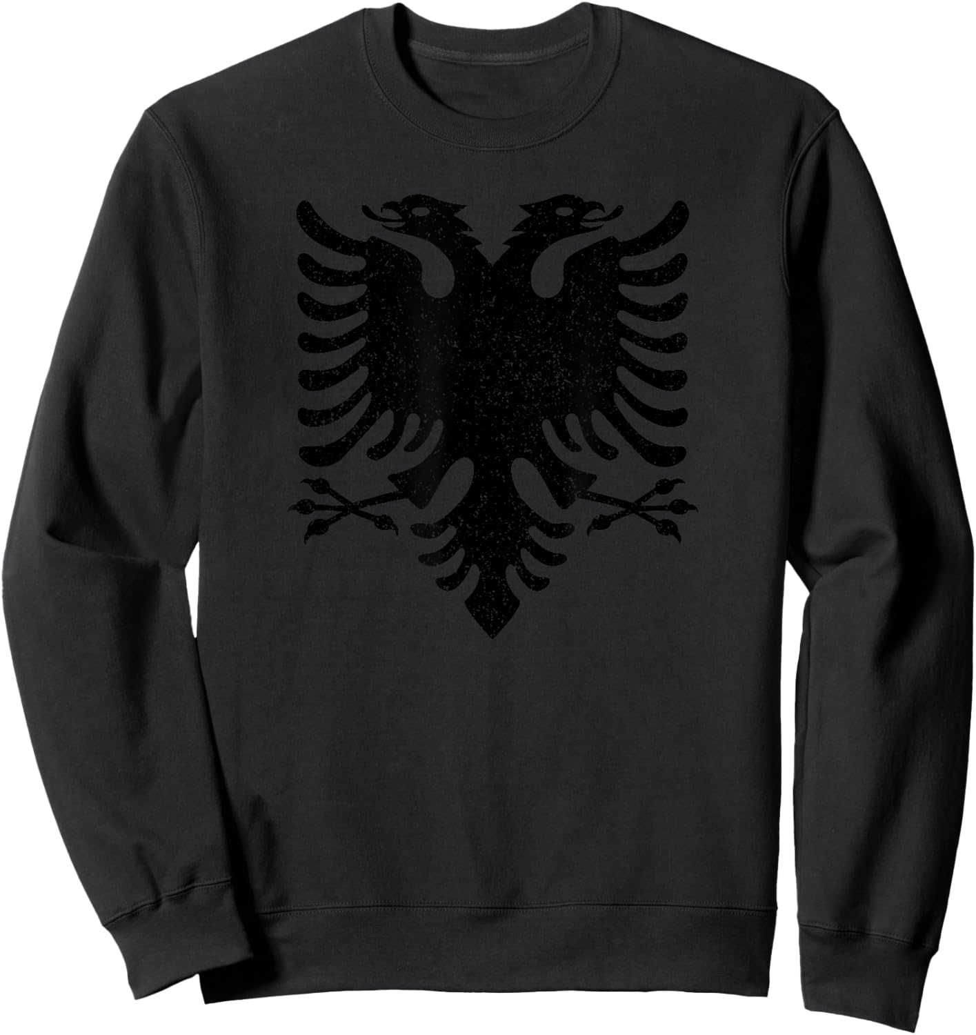 Albania Flag Albanian Double-headed Eagle Sweatshirt - Sweatshirt | Black