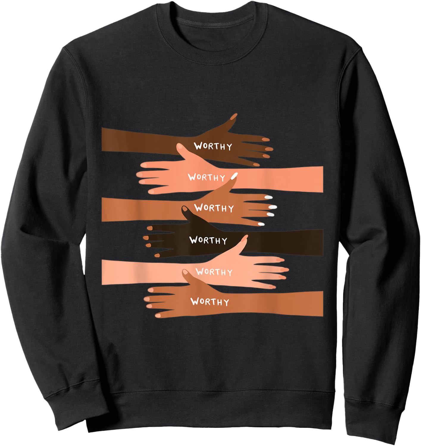 You Are Worthy Sweatshirt - Sweatshirt | Black