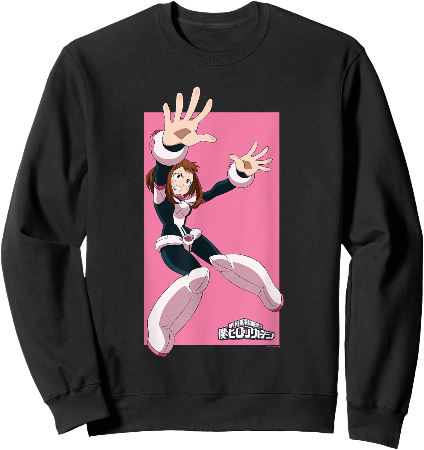My Hero Academia Uraraka Hero Pose Anime Sweatshirt - Sweatshirt | Black