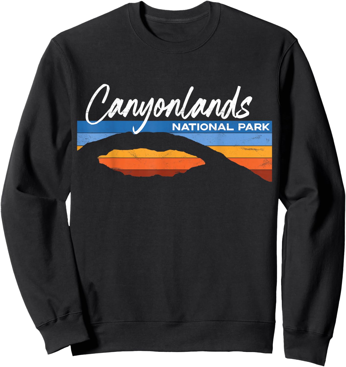 Canyonlands National Park Moab Utah Vacation Retro UT Sweatshirt - Sweatshirt | Black