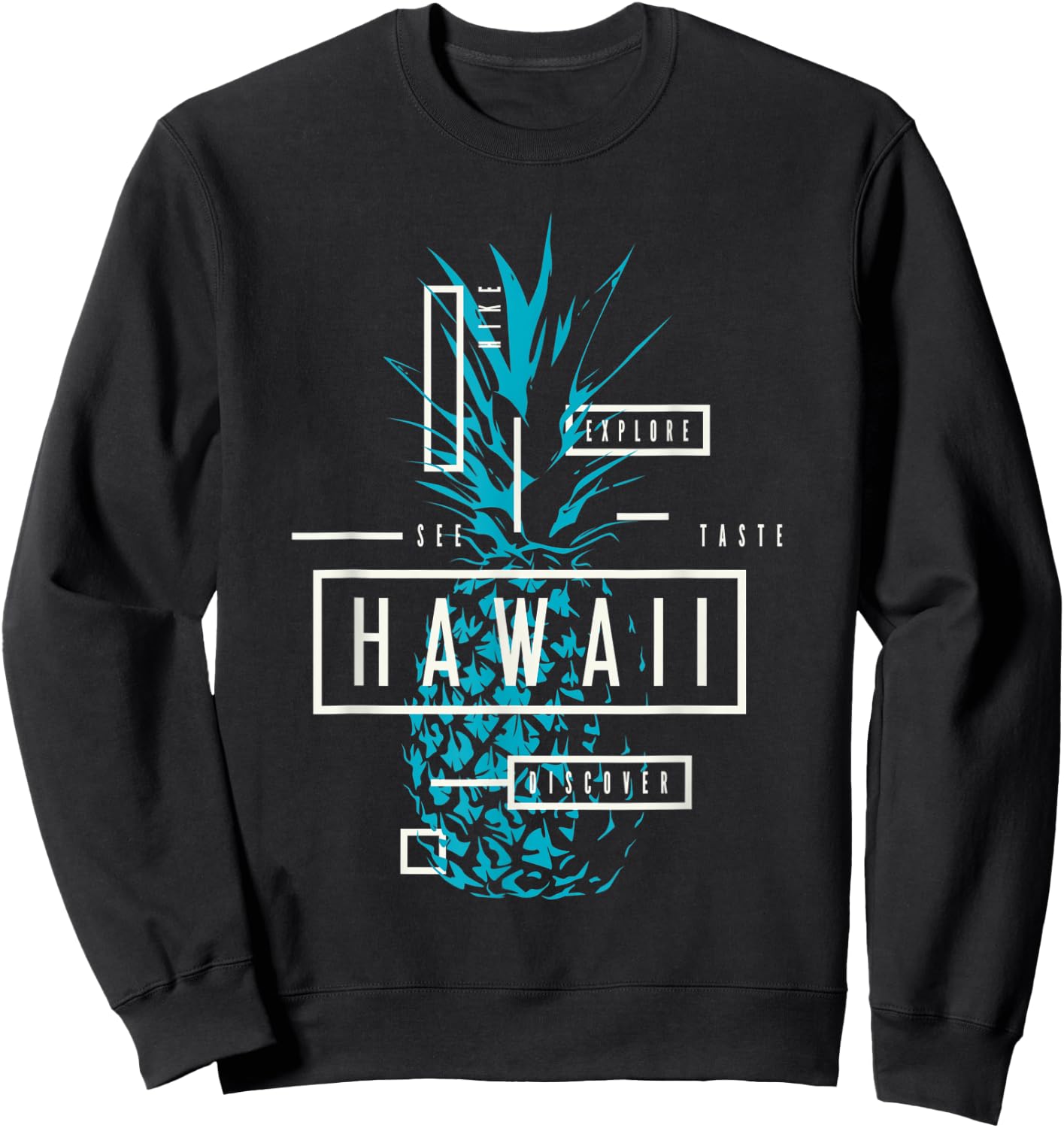 Hawaii Paradise Graphic Novelty & Cool Designs Sweatshirt - Sweatshirt | Black