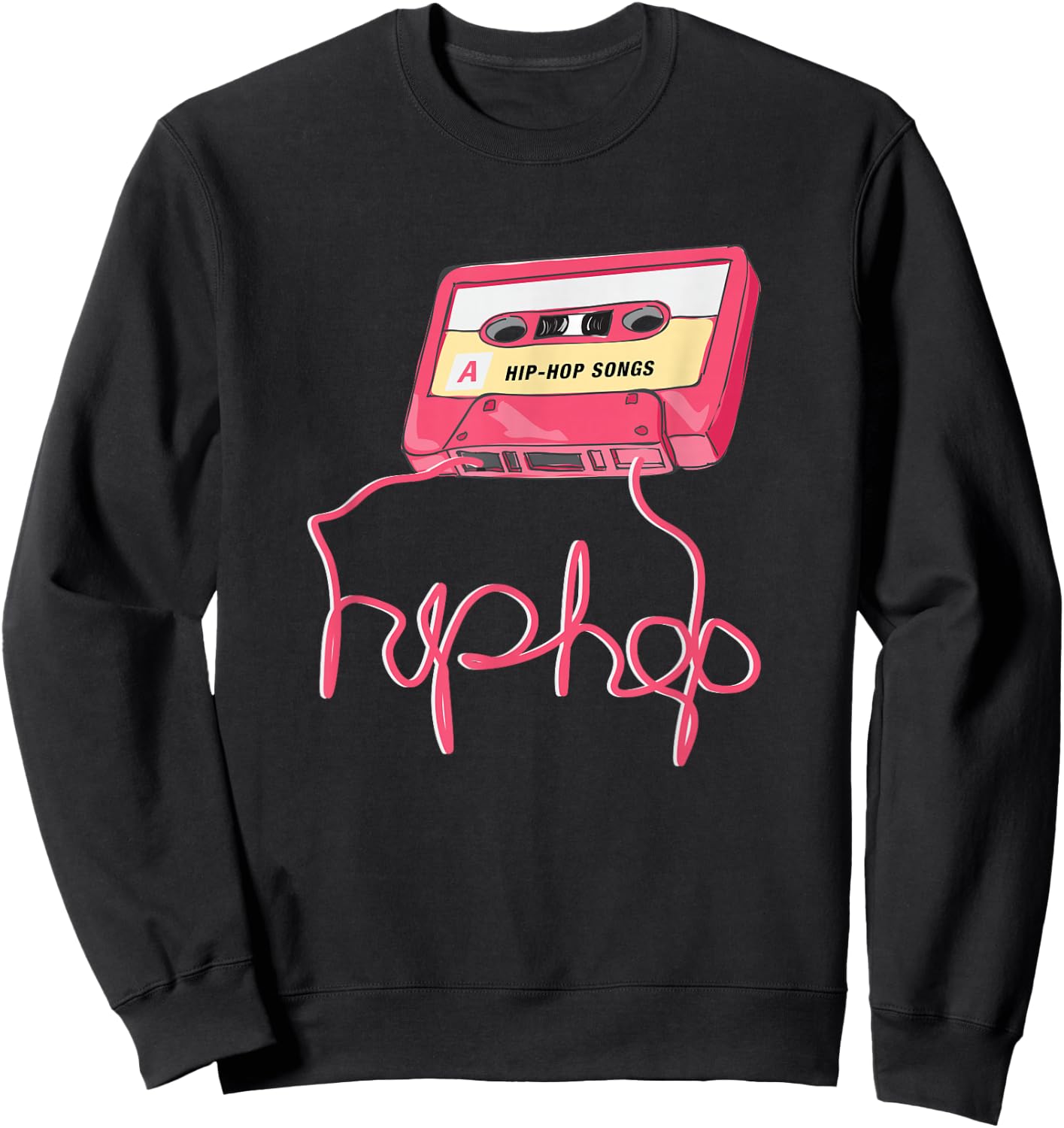 Hip Hop Cassette 90s Disco Street Dance Breake Dance Gift Sweatshirt - Sweatshirt | Black