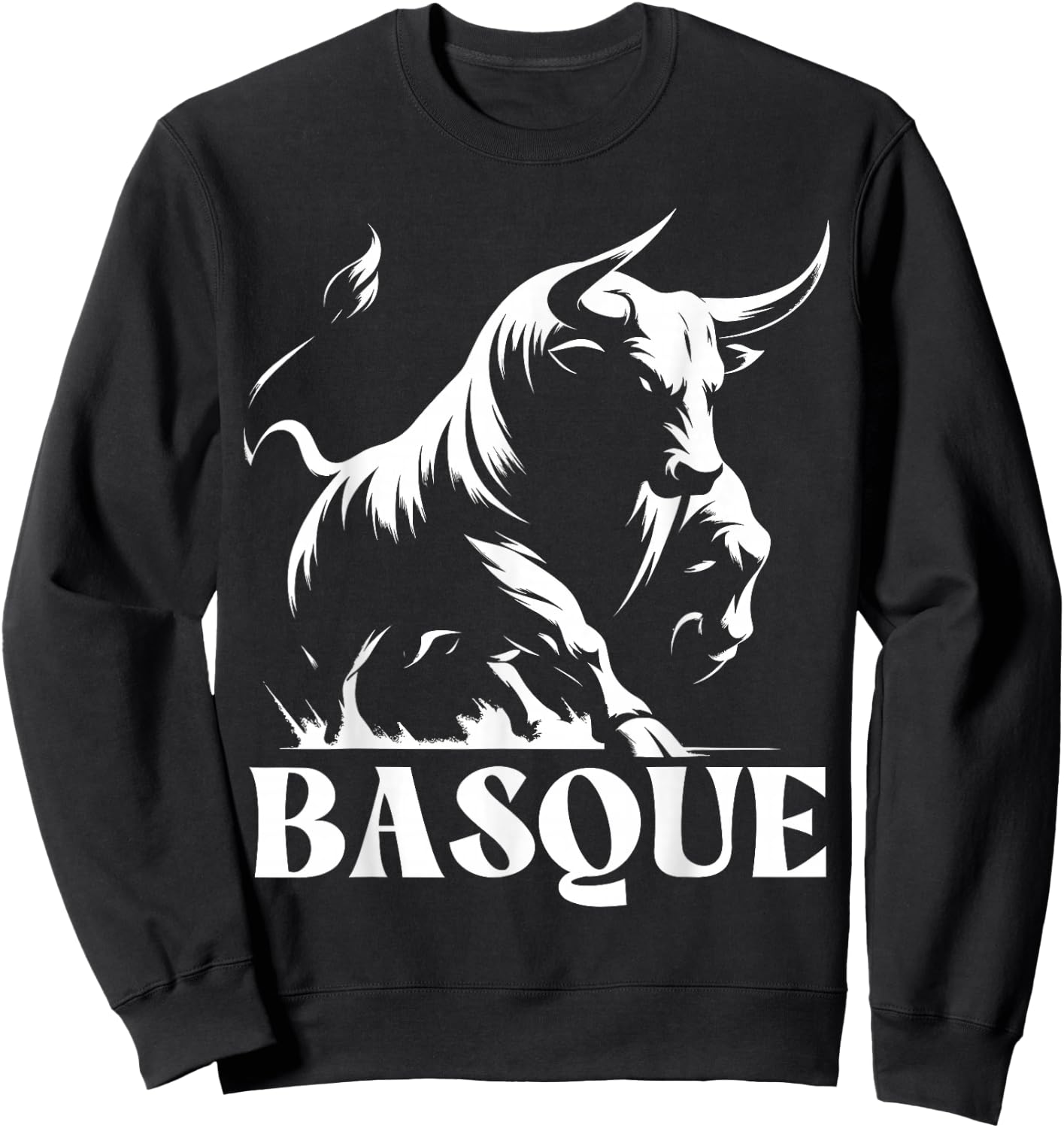 Basque Running of the Bulls, Basque Country, Basque Sweatshirt - Sweatshirt | Black