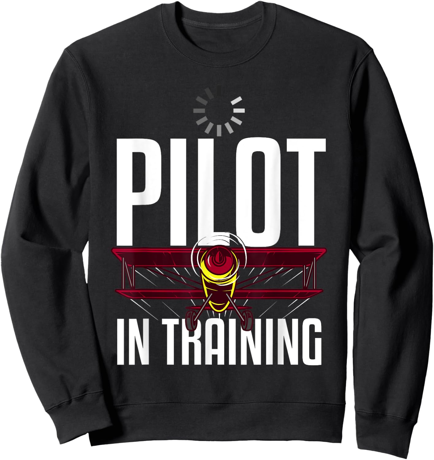 Funny Pilot In Training Gift Aviation Student Boys Girls Sweatshirt - Sweatshirt | Black