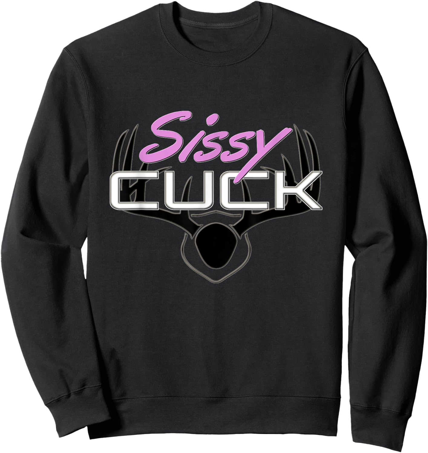 Femdom Sissy Cuck Fetish, BDSM Cuckold Husband Kink Gift Sweatshirt - Sweatshirt | Black