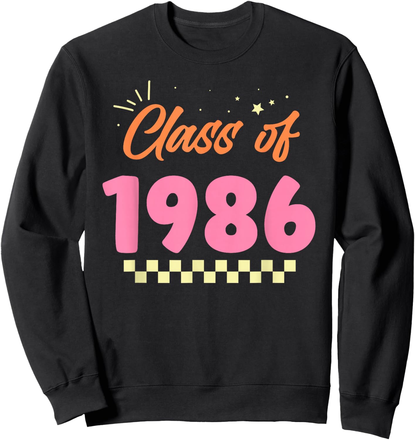 Class Of 1986 School Graduation Meetup Reunion Sweatshirt - Sweatshirt | Black