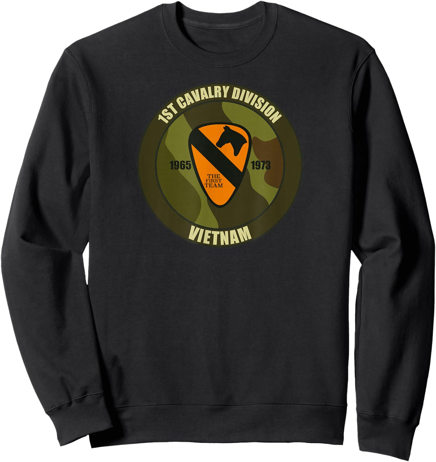 1st Cavalry Division Vietnam Sweatshirt - Sweatshirt | Black