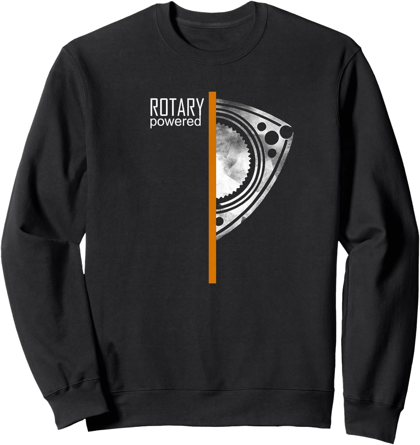RX 8 RX 7 Orange Stripe Sweatshirt - Sweatshirt | Black