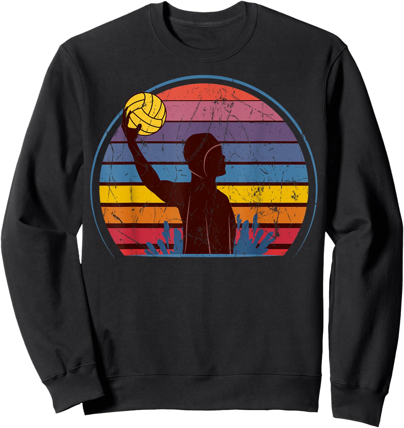 Water Polo Player Swimmer Athlete Goalkeeper Fan Team Sport Sweatshirt - Sweatshirt | Black