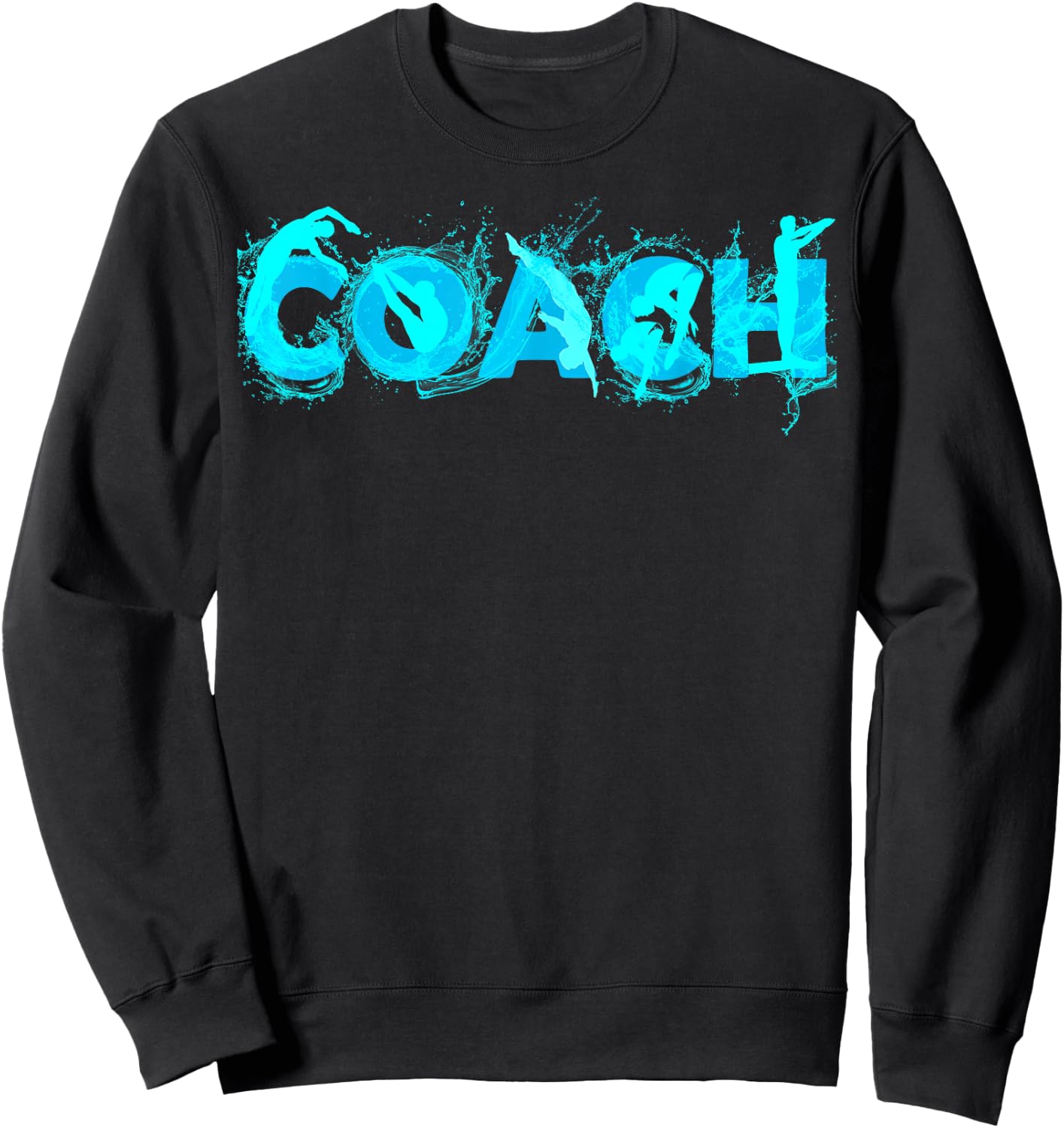 Platform Diving Coach Gift Springboard Diving Trainer Sweatshirt - Sweatshirt | Black