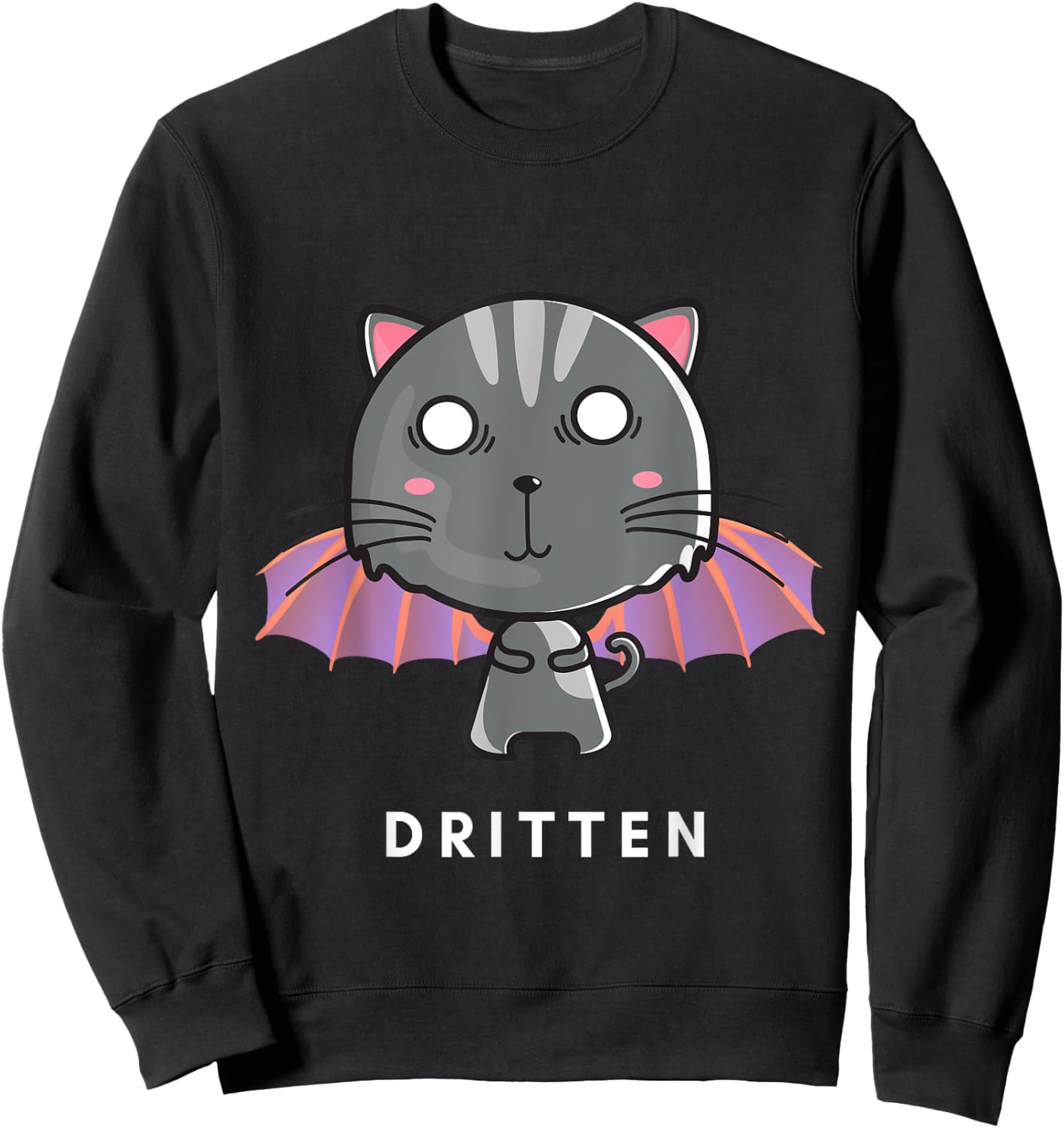 Dritten Dragon Kitten Sweatshirt - Sweatshirt | Black