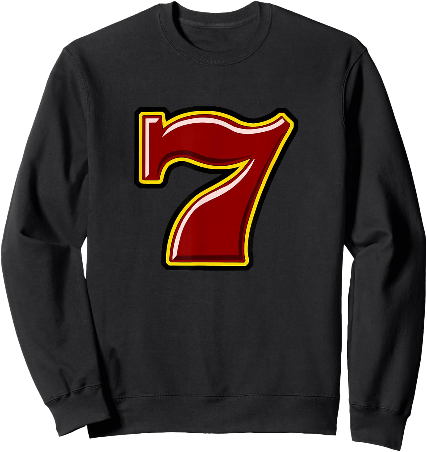 Lucky number seven Sweatshirt - Sweatshirt | Black