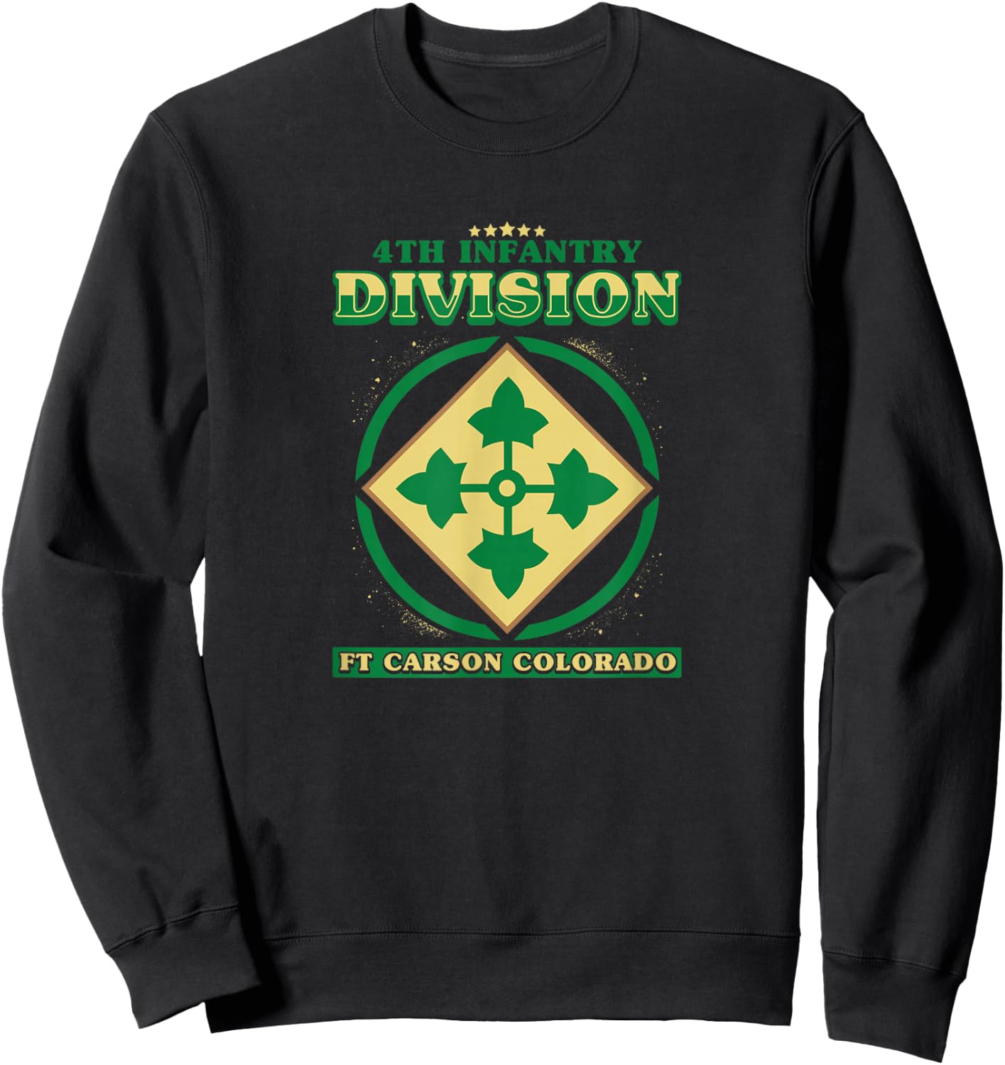 4th Infantry Division Shirt Fourth ID Sweatshirt - Sweatshirt | Black