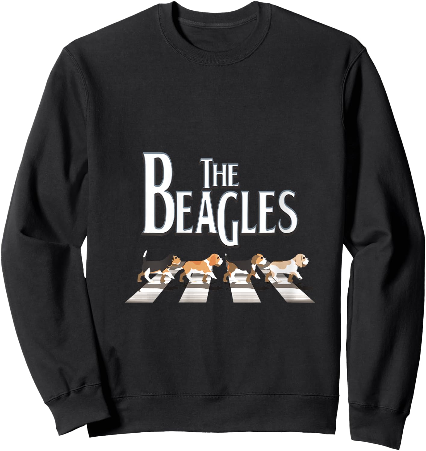 The Beagles, Beagle Dog Funny For Beagle Lovers V-Neck Sweatshirt - Sweatshirt | Black