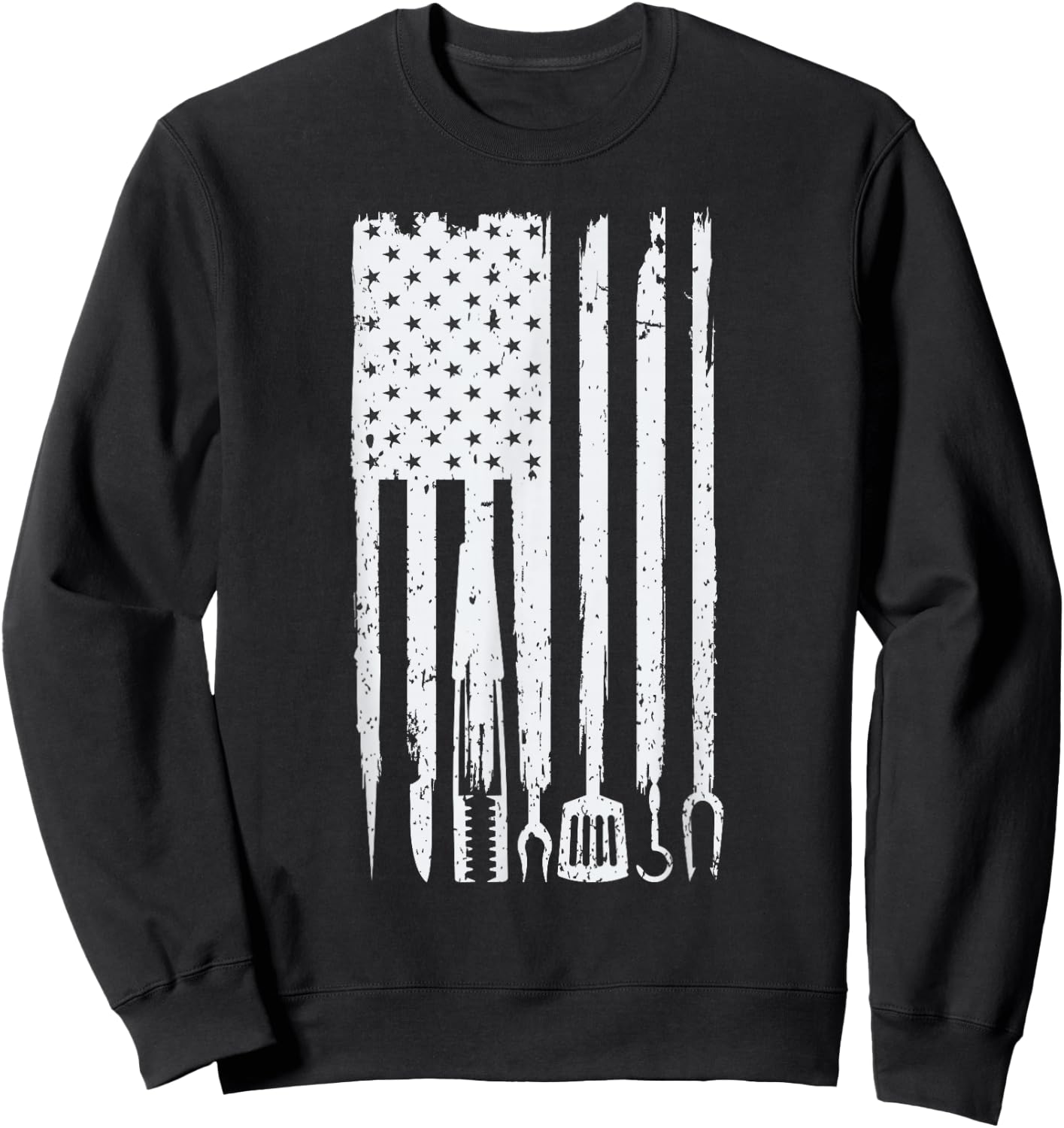 Funny BBQ Design! for Fans of Smoking, Grilling and Barbecue Sweatshirt - Sweatshirt | Black