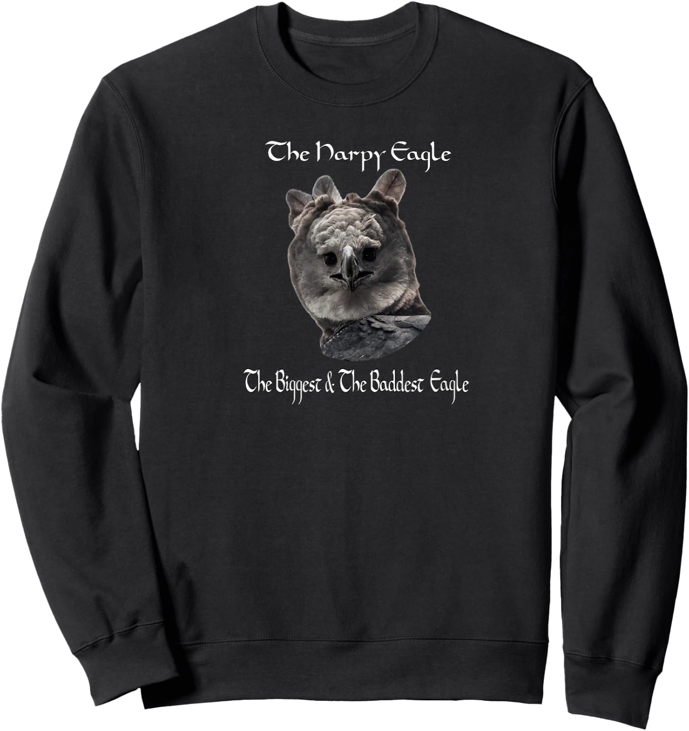 Great Harpy Eagle Wildlife Sweatshirt - Sweatshirt | Black