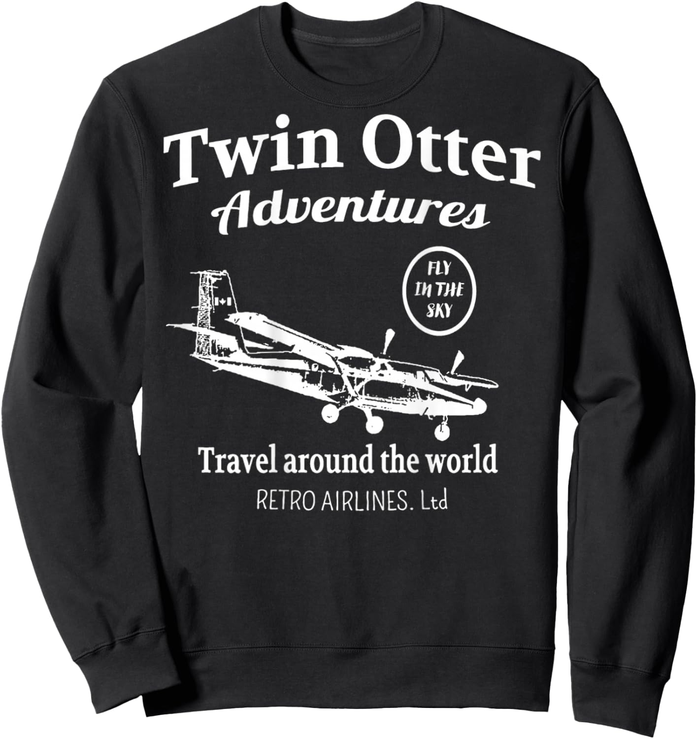 Twin Otter Adventures Sweatshirt - Sweatshirt | Black