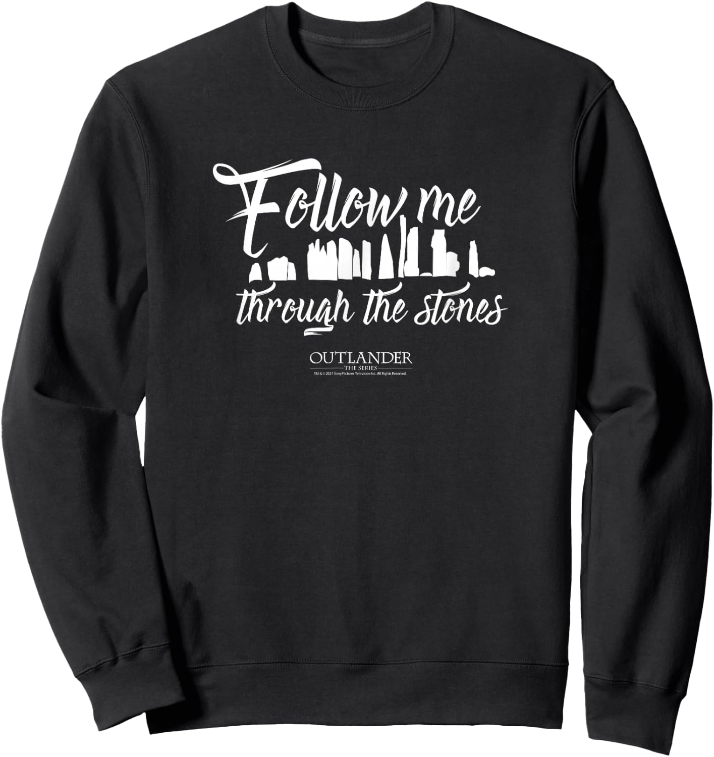 Outlander Follow Me Through the Stones Sweatshirt - Sweatshirt | Black