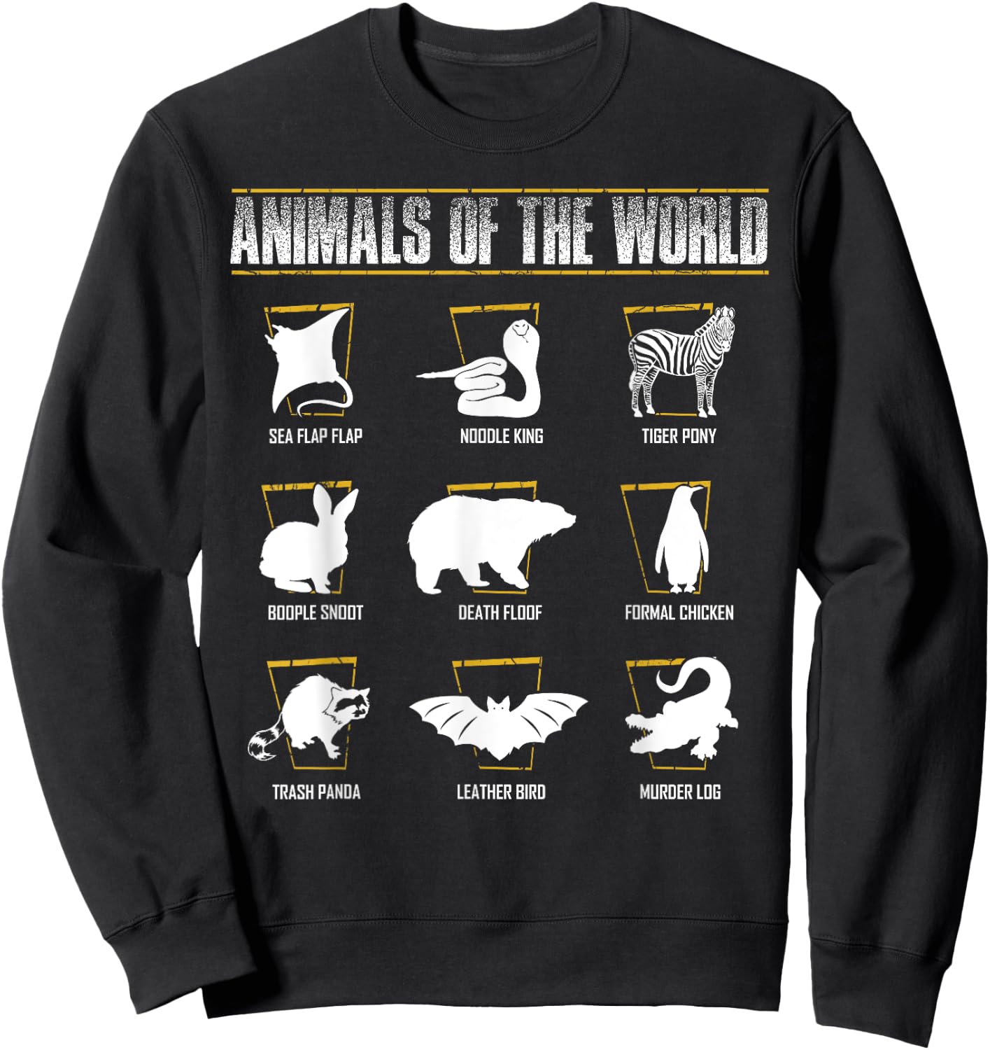 Animals of the World Sweatshirt - Sweatshirt | Black