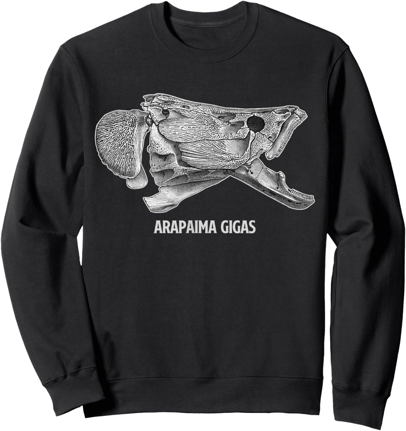 Arapaima Pirarucu Paiche Monster Fish Sweatshirt - Sweatshirt | Black