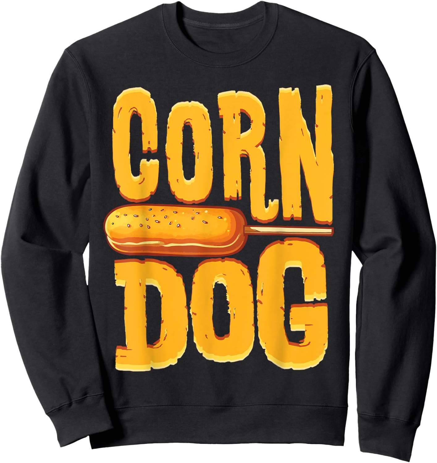 Corn Dog King Corndog Squad Hotdog Lover Foodie Gift Women Girls Kids Sweatshirt - Sweatshirt | Black