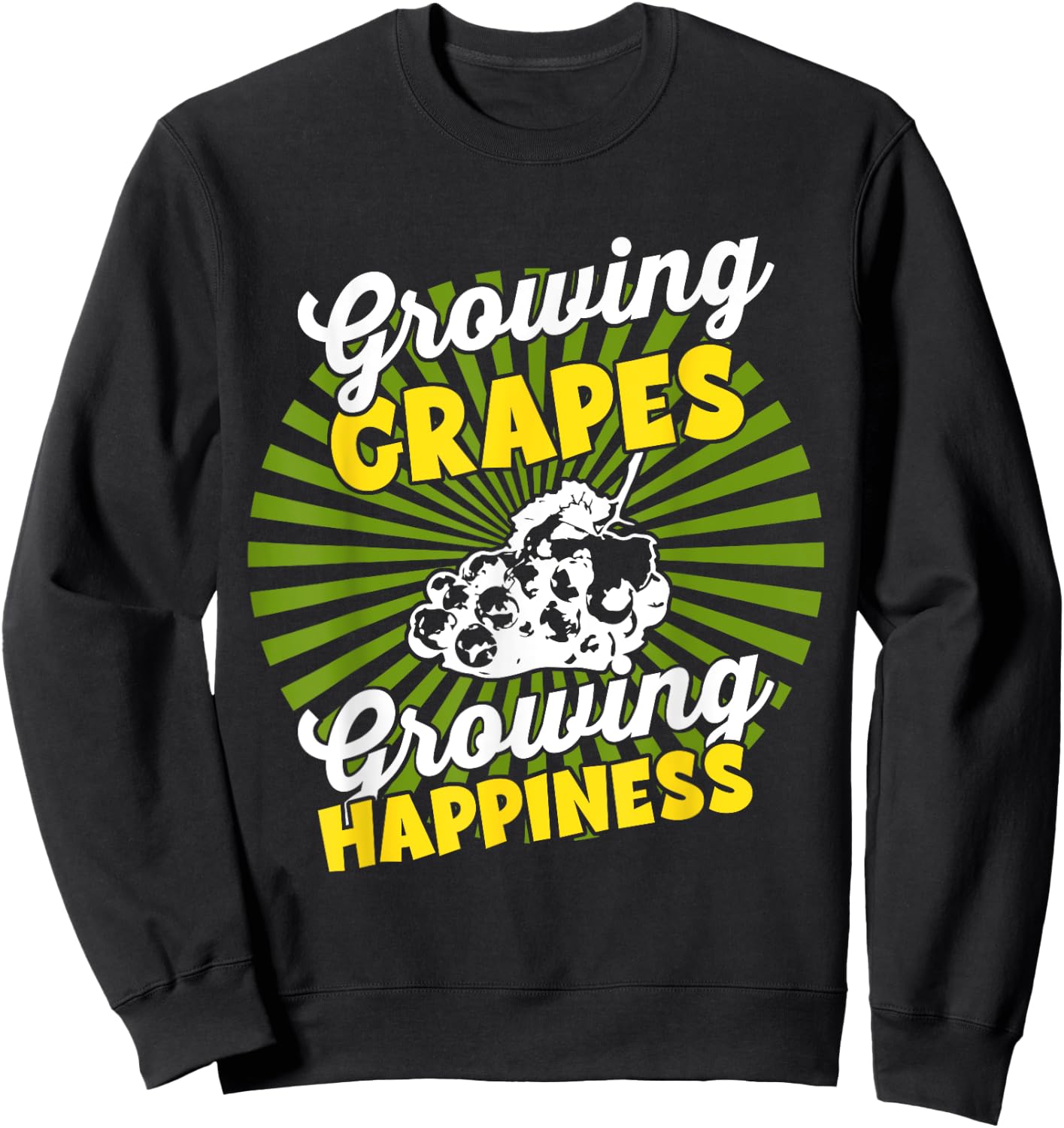 Growing Crop - Agricultural Farmer Harvest Grape Sweatshirt - Sweatshirt | Black