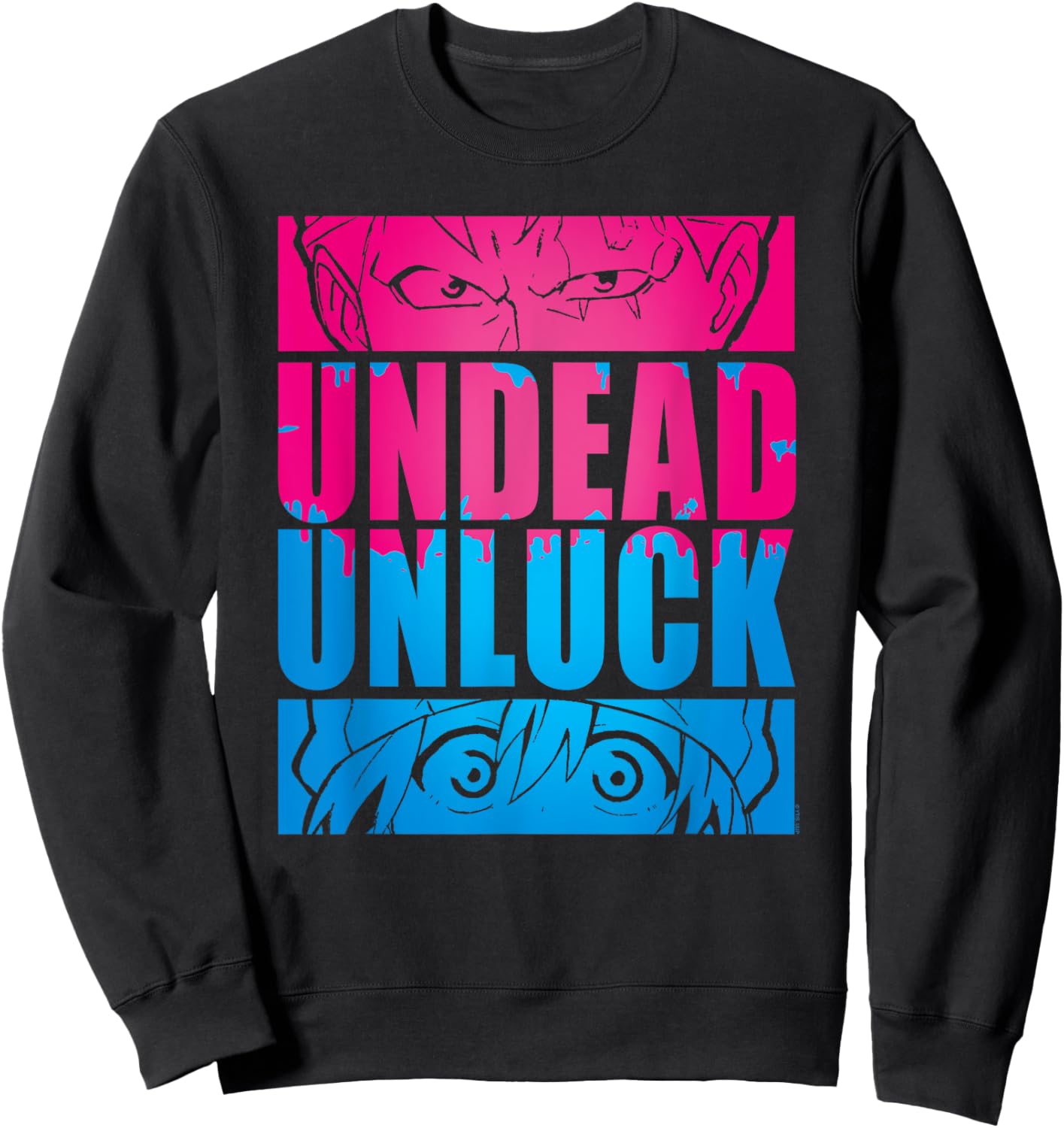 Undead Unluck Andy & Fuuko Eye Panels Sweatshirt - Sweatshirt | Black