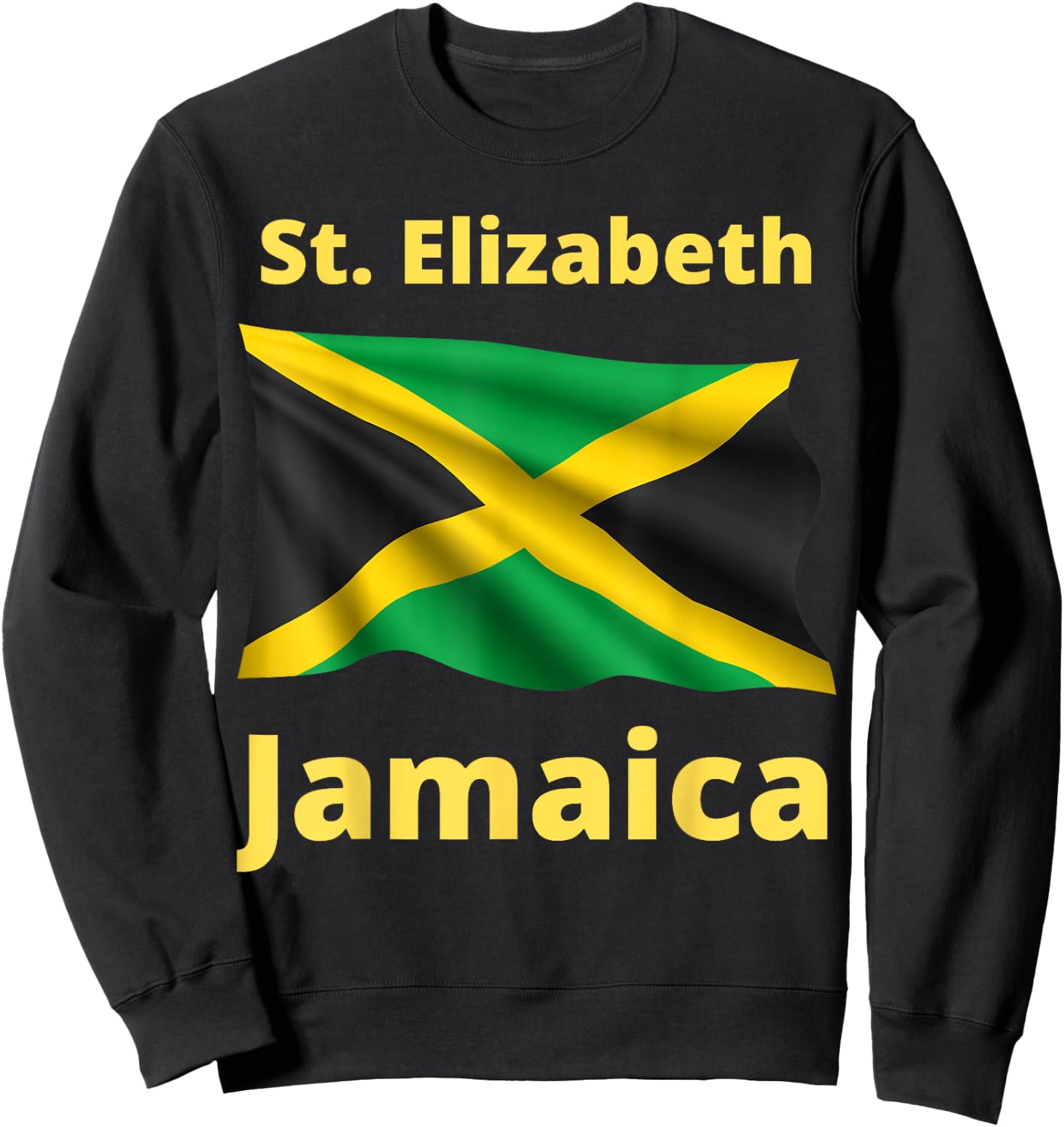 St. Elizabeth Jamaica Design Gift Sweatshirt - Sweatshirt | Black