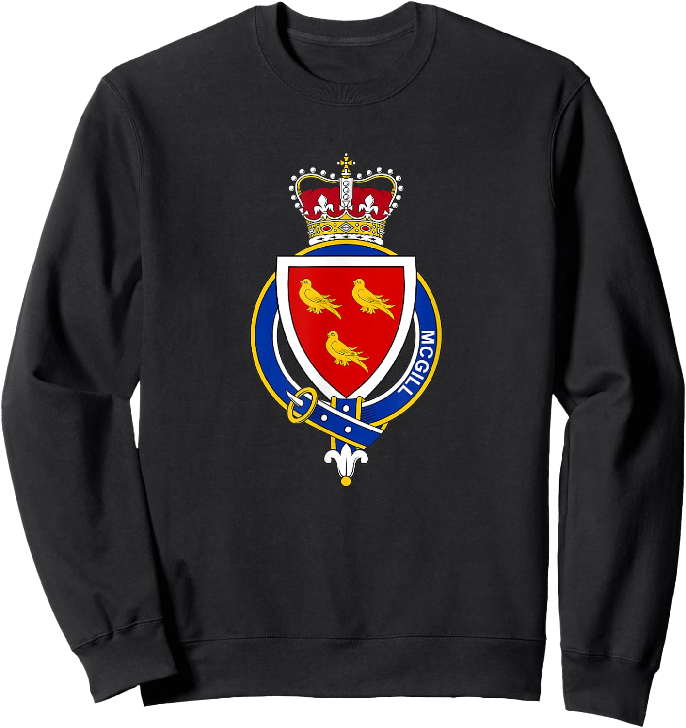 McGill Coat of Arms - Family Crest Sweatshirt - Sweatshirt | Black