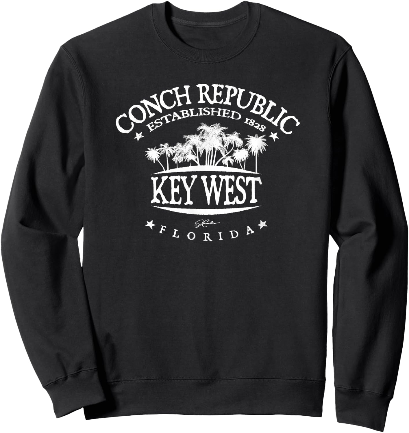 JCombs: Key West, FL, Conch Republic Sweatshirt - Sweatshirt | Black