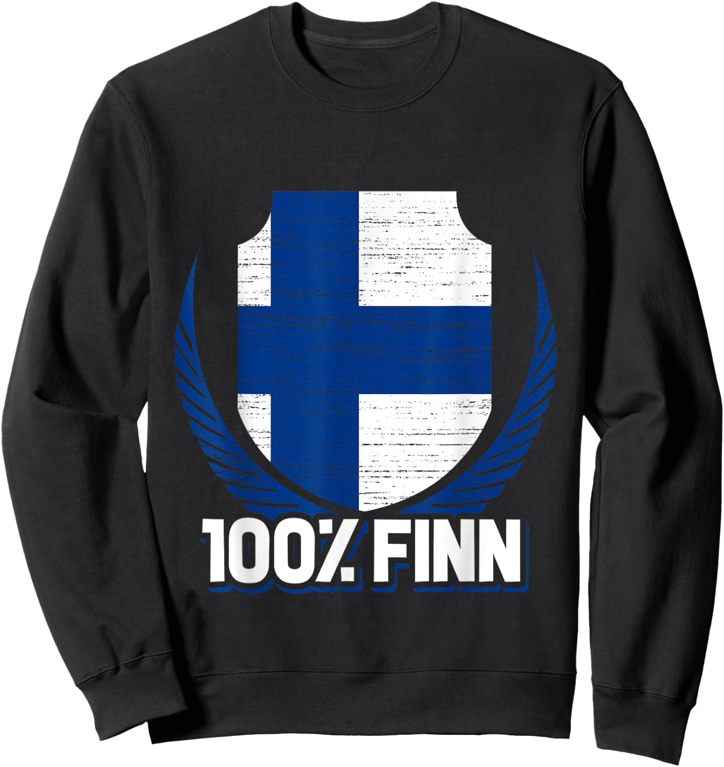 100 % Finn Finland Sweatshirt - Sweatshirt | Black