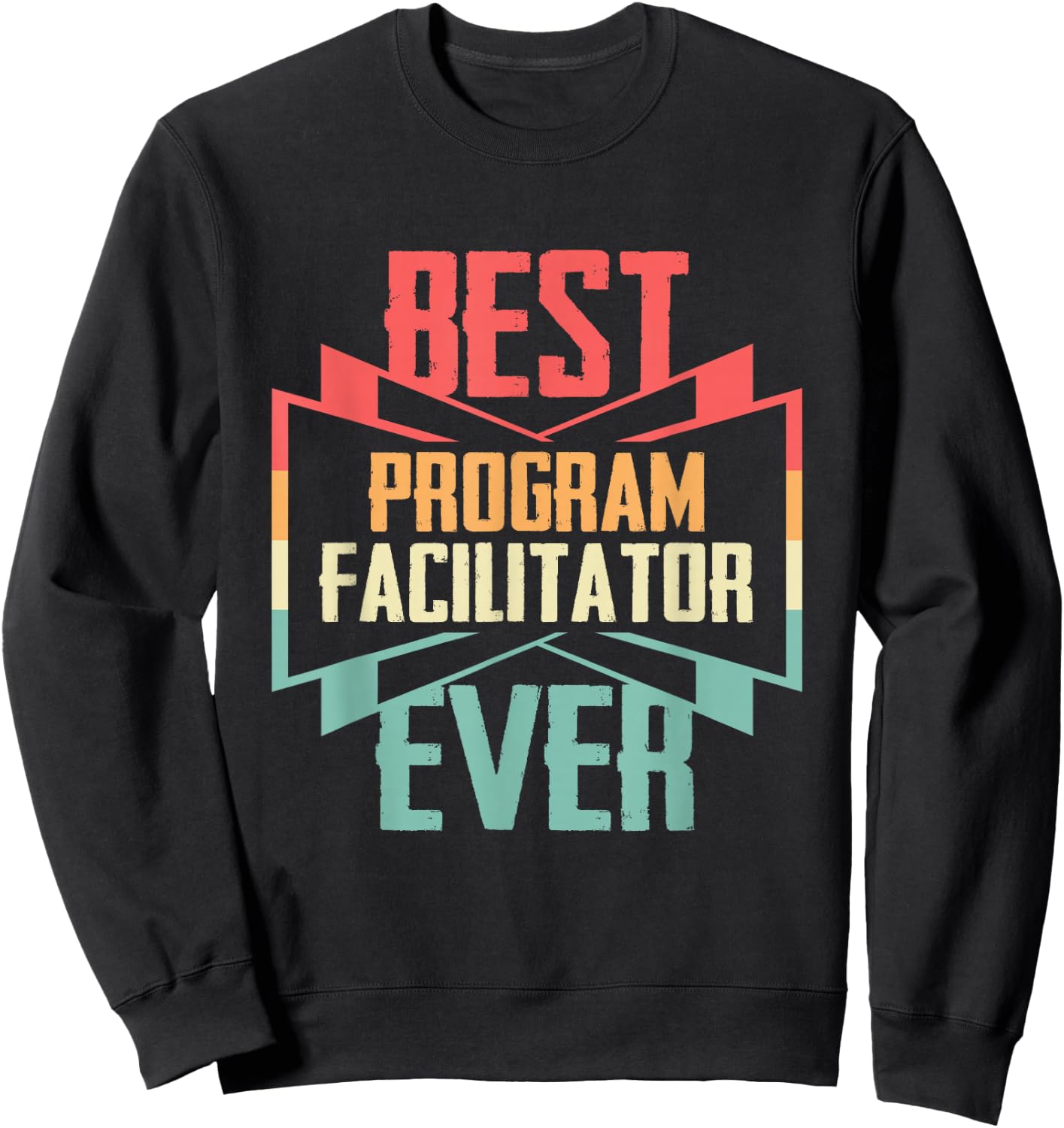Vintage Best Program Facilitator Ever Sweatshirt - Sweatshirt | Black