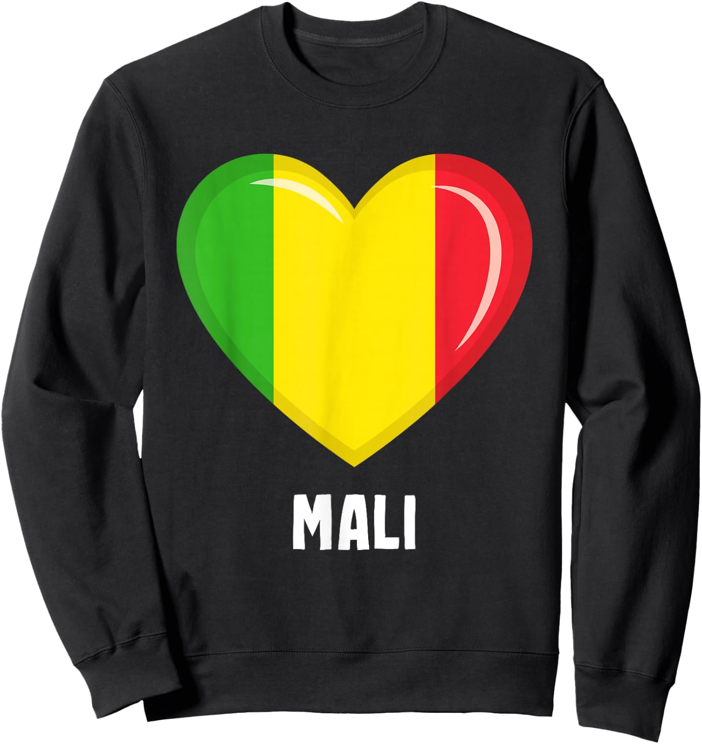 Mali Flag Jersey | Malier Sweatshirt - Sweatshirt | Black