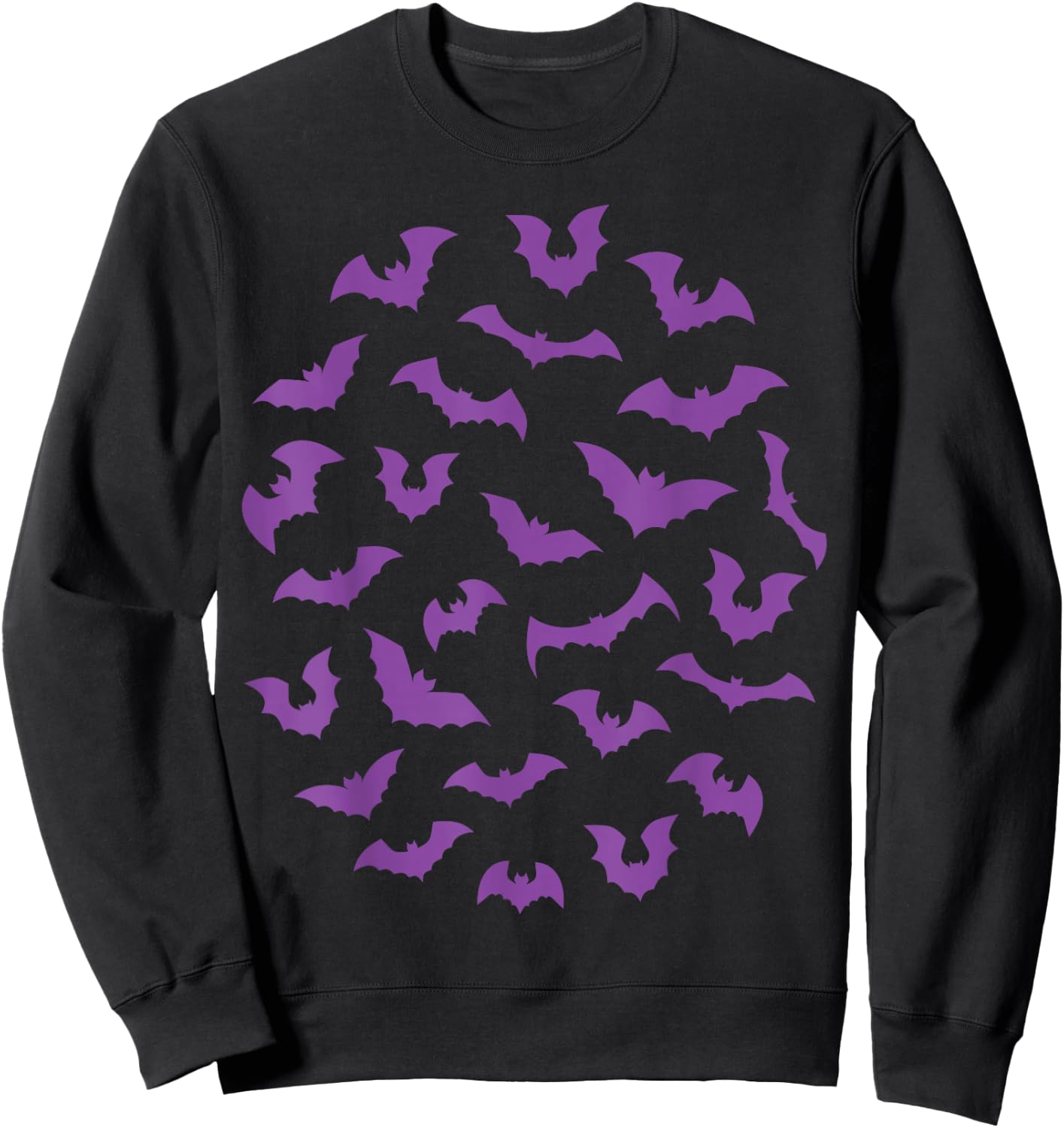Pastel goth purple spooky bats punk witch Sweatshirt - Sweatshirt | Black
