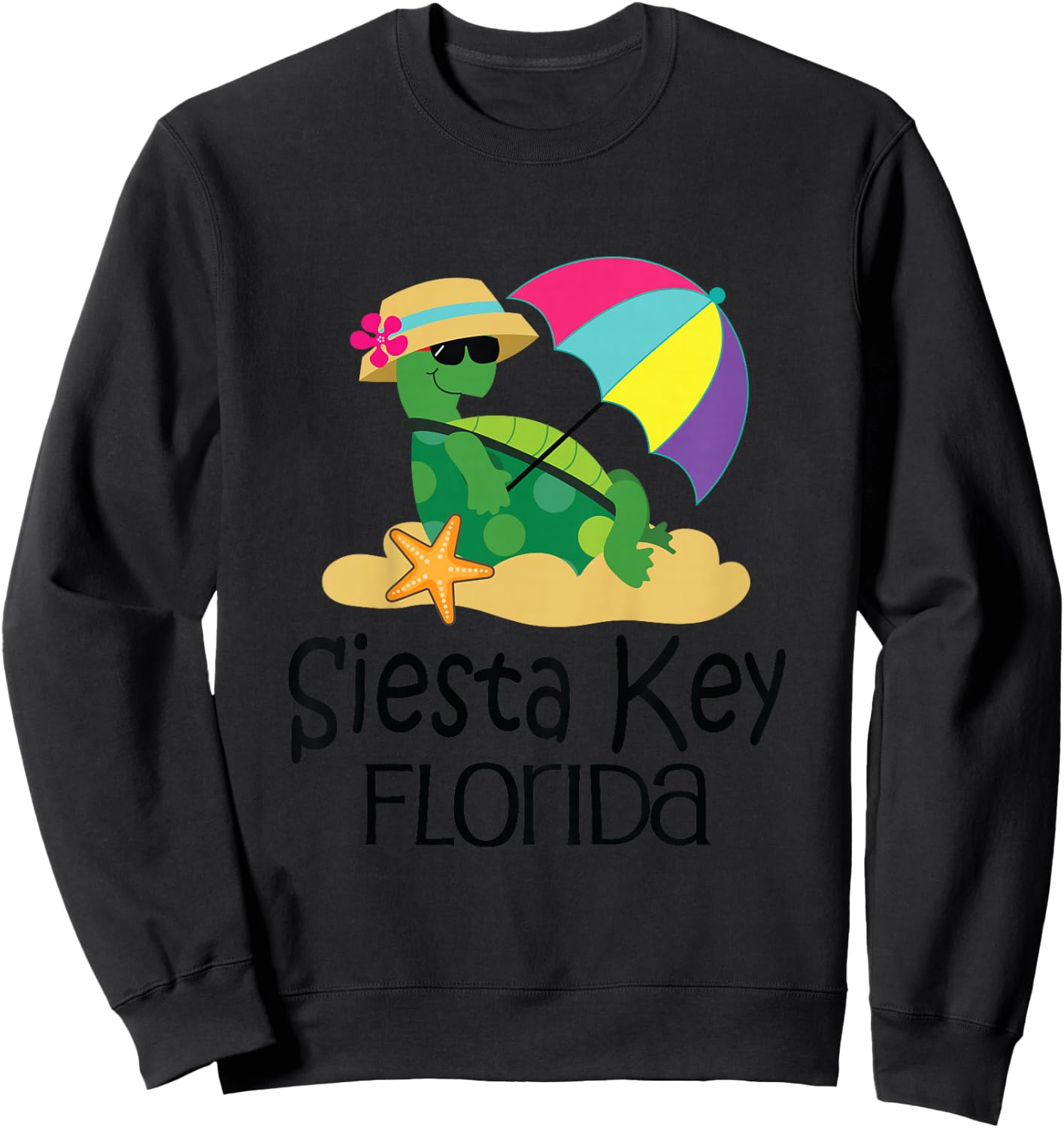 Kids Siesta Key Florida Sweatshirt - Sweatshirt | Black