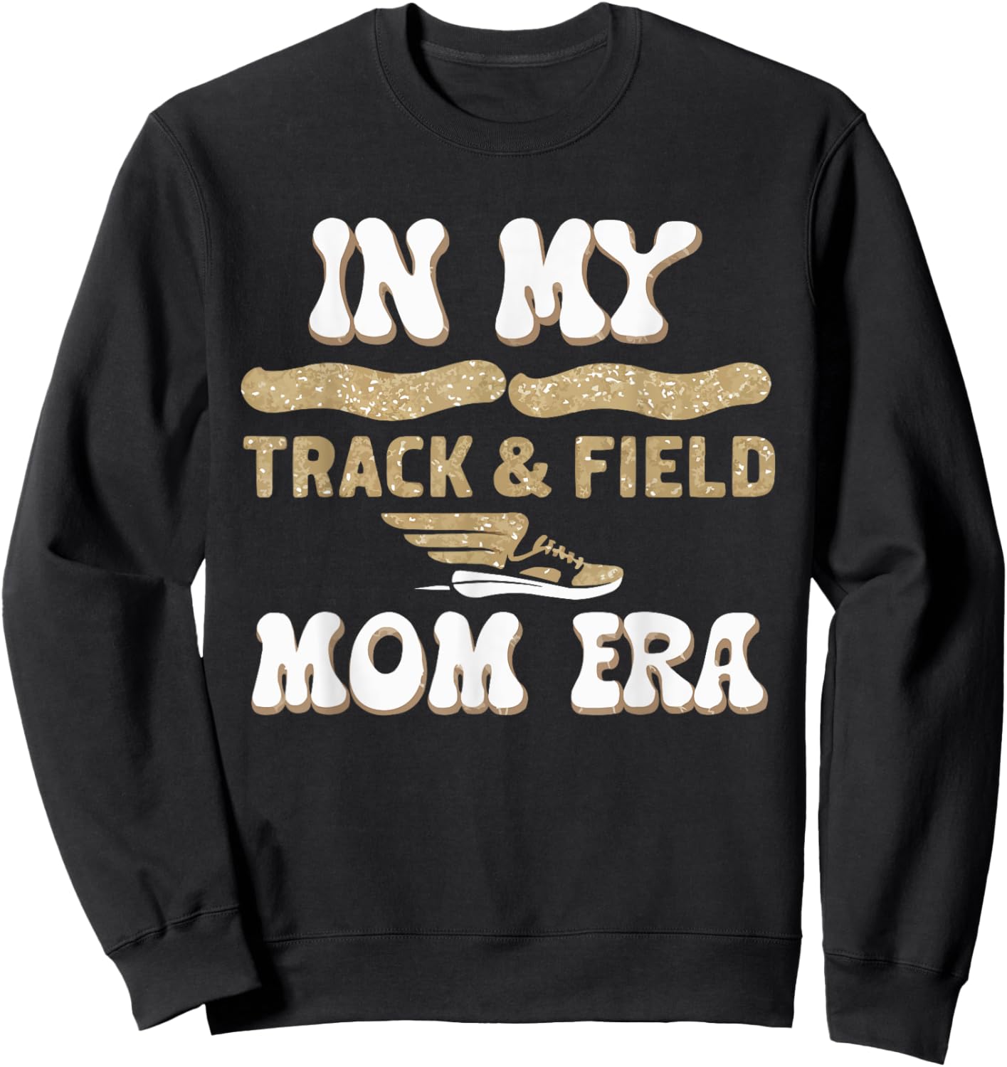 Track And Field Mom Athlete Runner Mothers Day Sweatshirt - Sweatshirt | Black