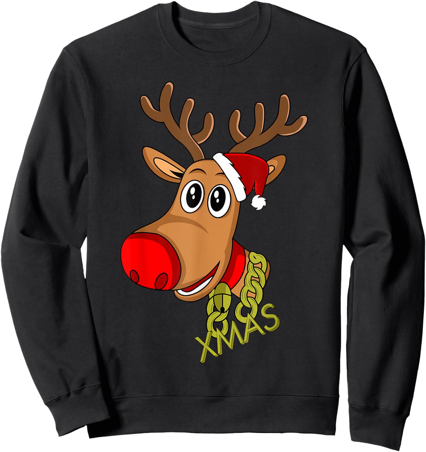 RUDOLPH Red Nose Reindeer | Donner Blitzen Sweatshirt - Sweatshirt | Black