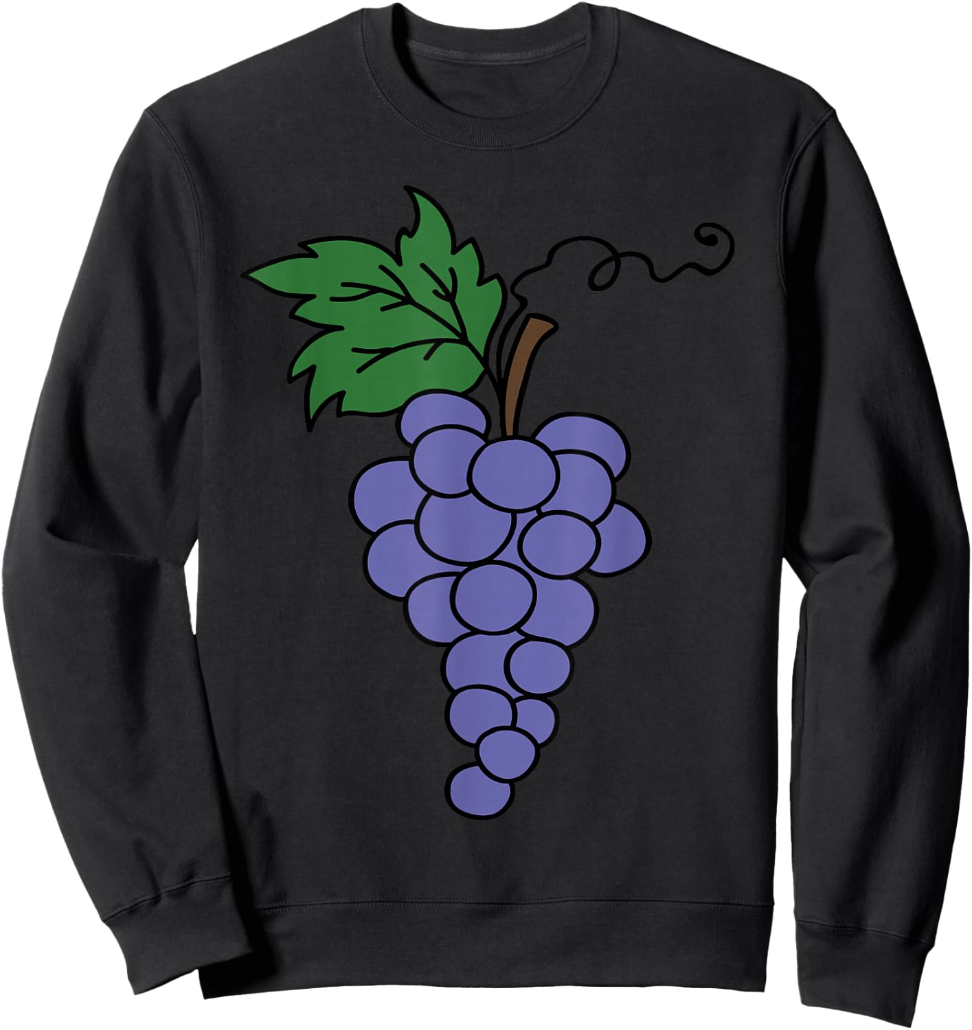 Funny Grape Matching Group Halloween Costume Sweatshirt - Sweatshirt | Black