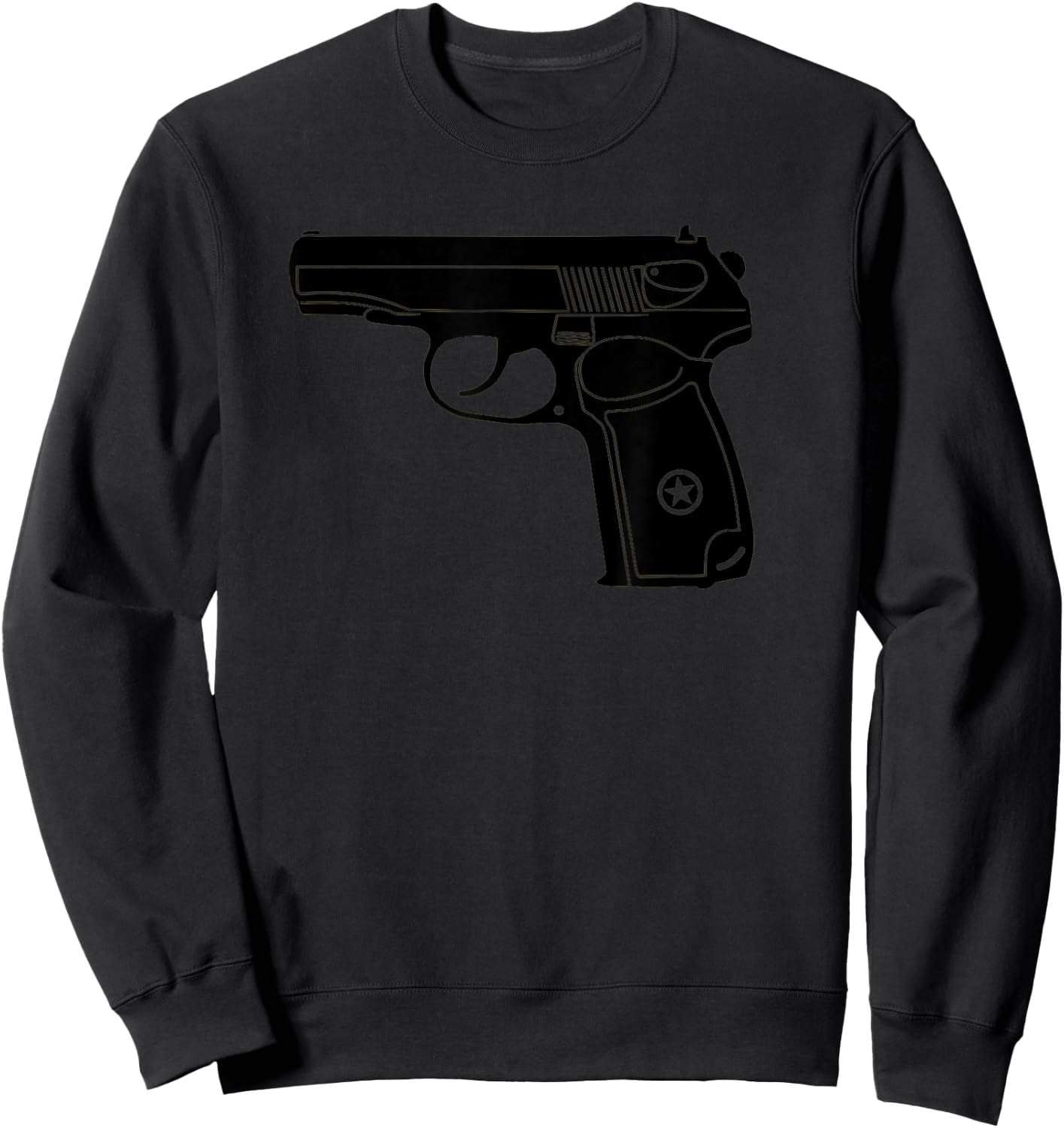 Makarov SOVI8 Vintage Propaganda Gun. Sweatshirt - Sweatshirt | Black