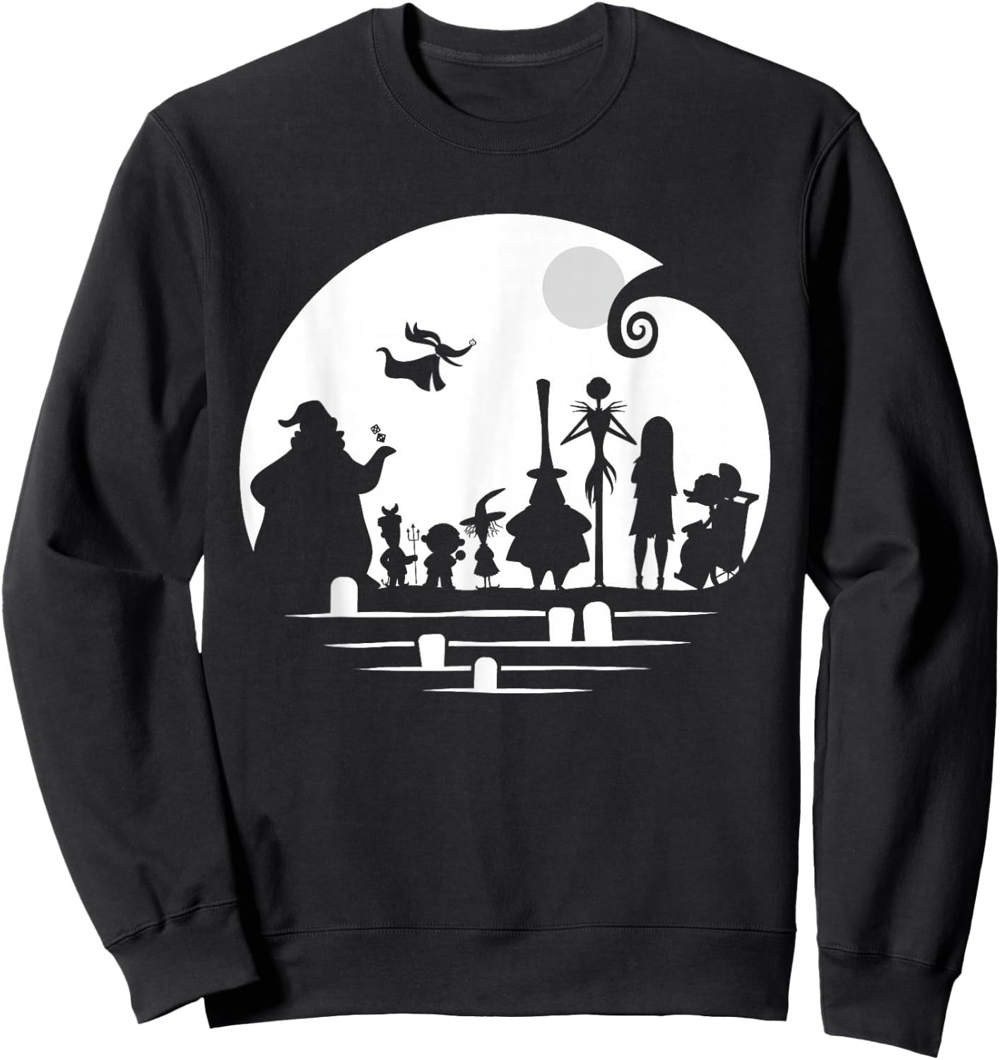 Disney The Nightmare Before Christmas Character Silhouette Sweatshirt - Sweatshirt | Black