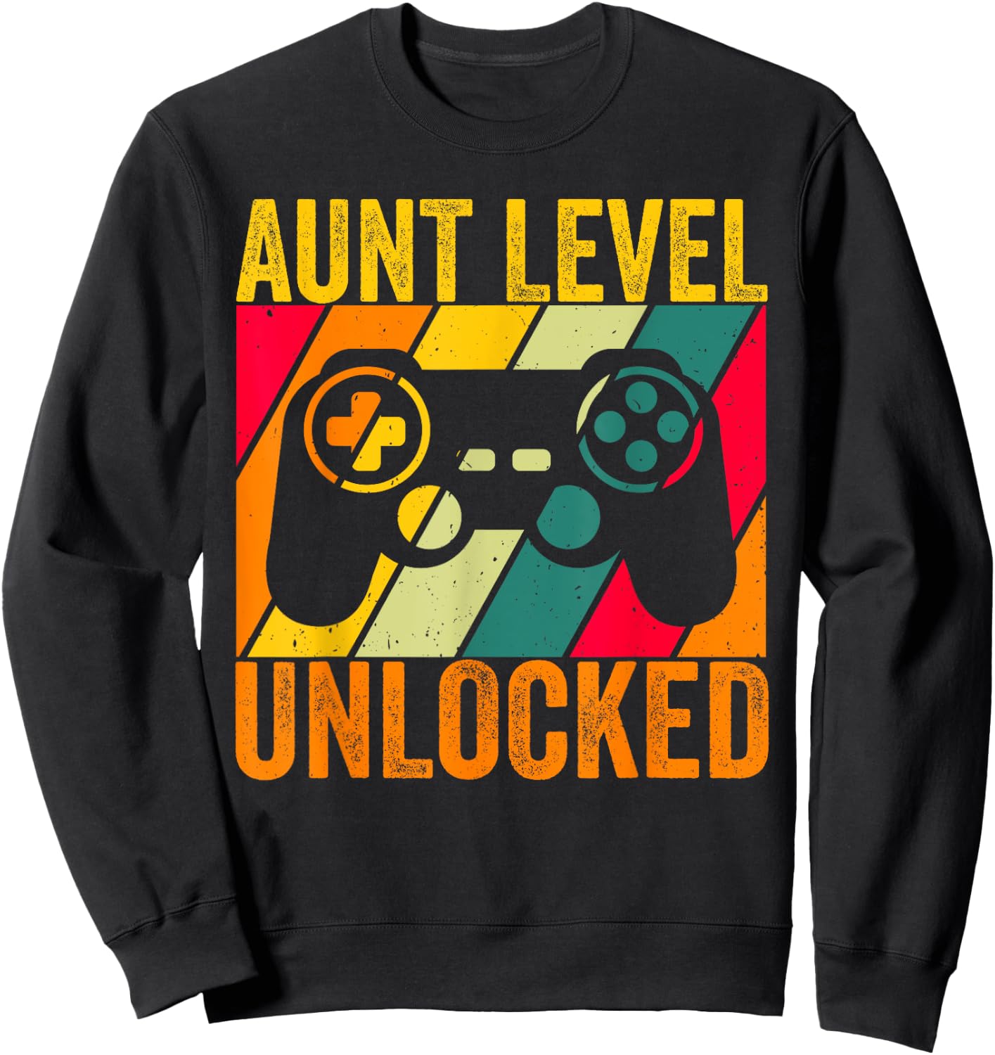 Aunt Level Unlocked Est.2025 New Auntie I Leveled Up To Aunt Sweatshirt - Sweatshirt | Black