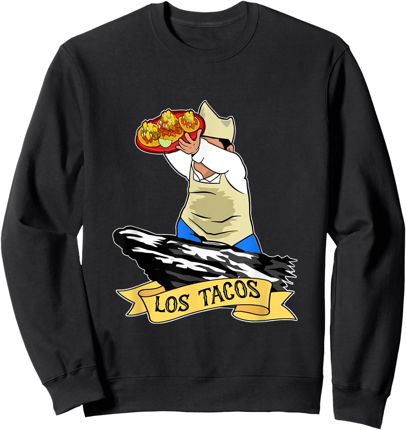 Los tacos Funny Tacos al Pastor Mexican Food Sweatshirt - Sweatshirt | Black