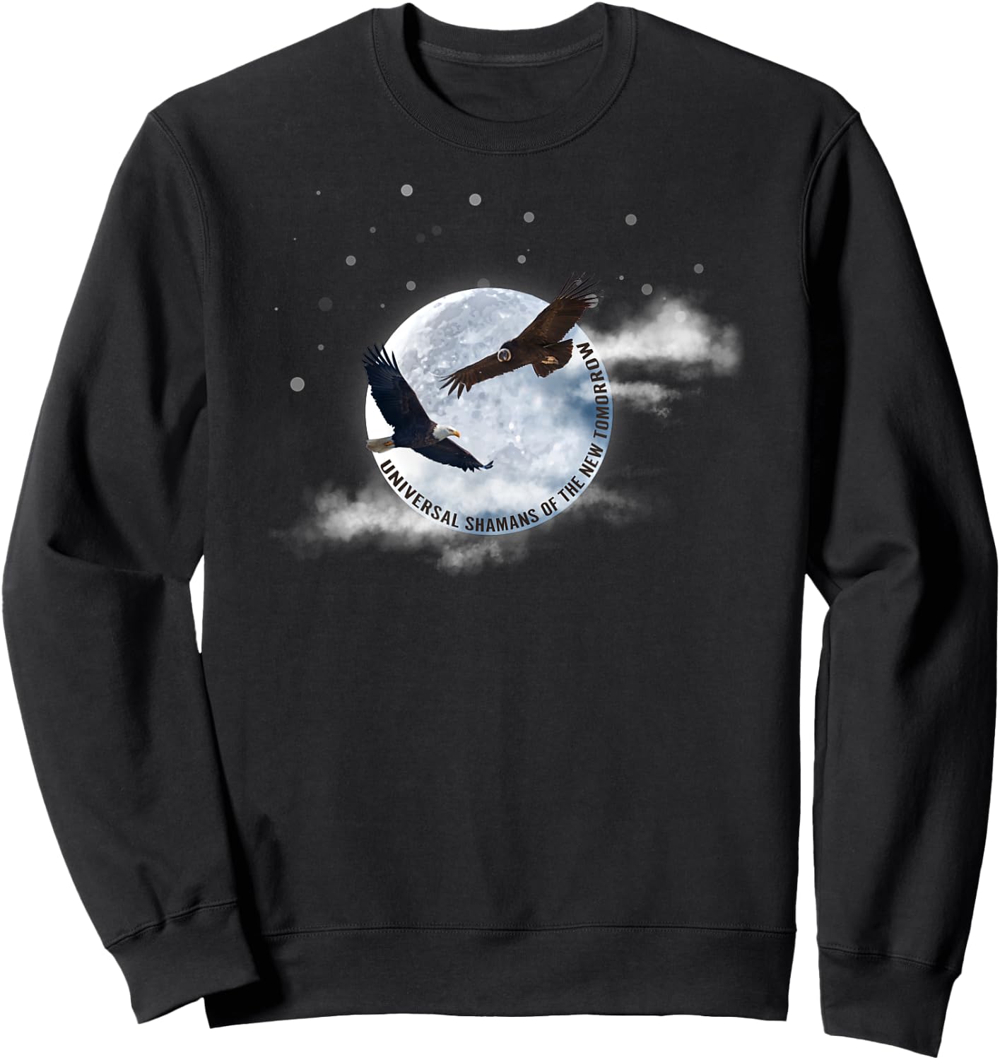 Eagle Condor Prophecy Spiritual Shamanic Sweatshirt - Sweatshirt | Black