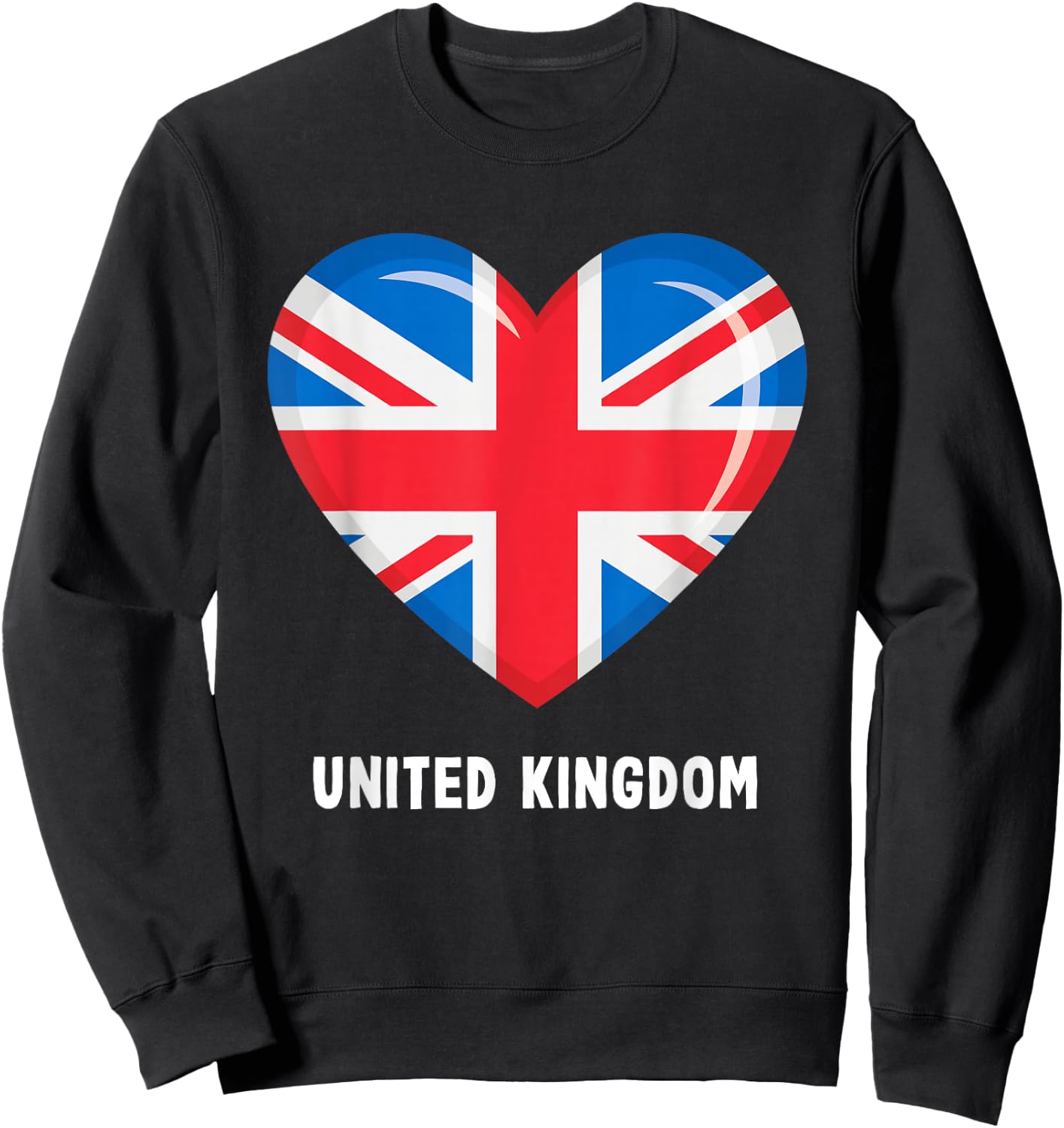 United Kingdom Flag Shirt | British Sweatshirt - Sweatshirt | Black