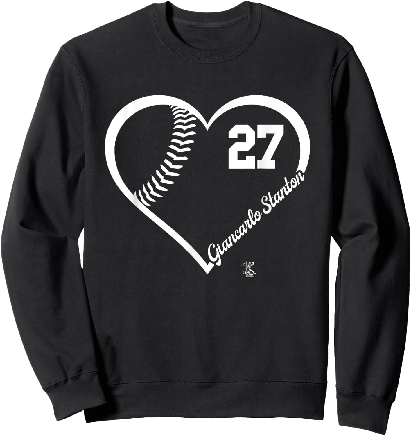 Giancarlo Stanton Player Heart Number New York MLBPA Sweatshirt - Sweatshirt | Black